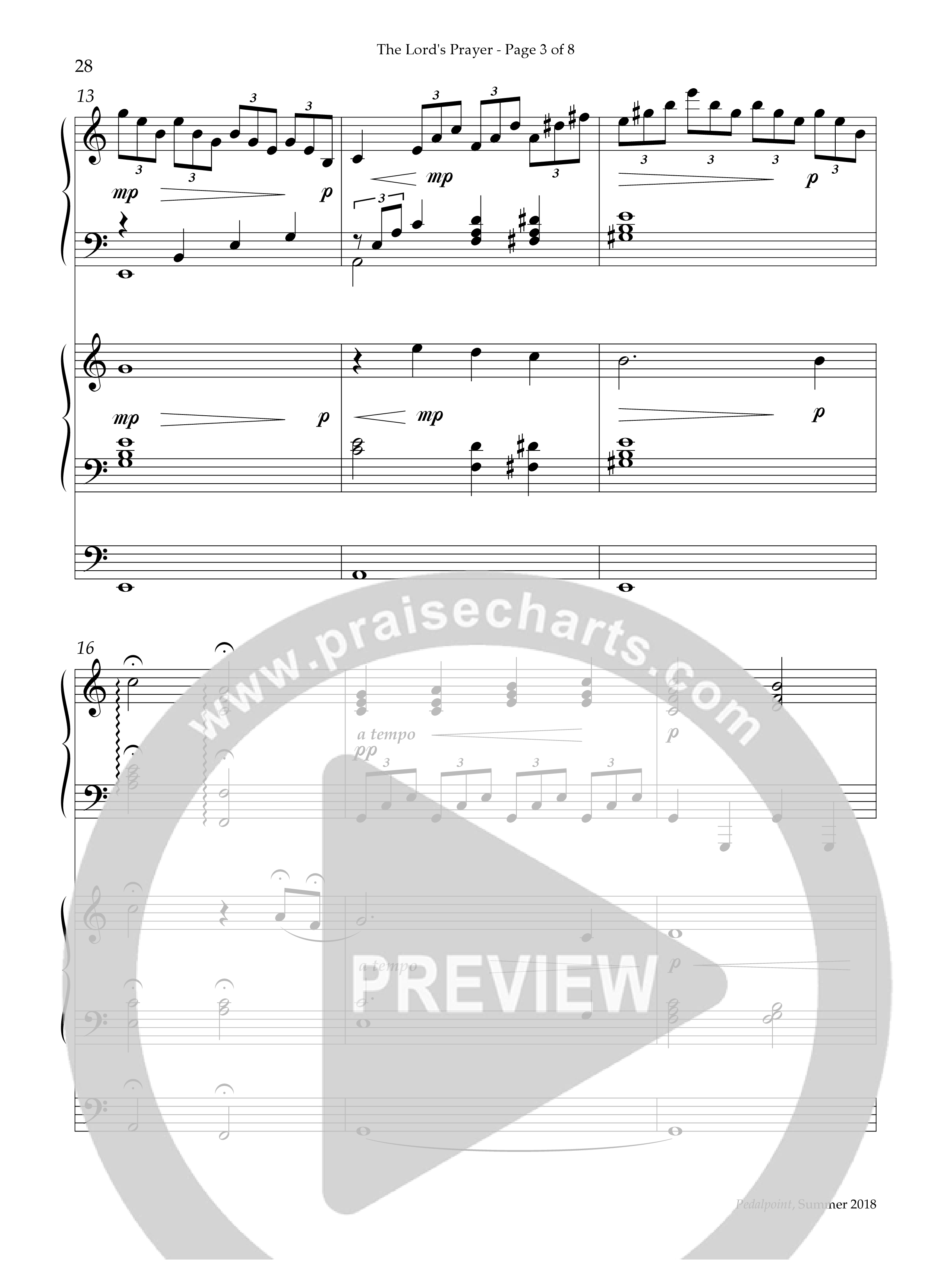 The Lord's Prayer (Instrumental) Piano-Organ (Lifeway Worship / Arr. Sandy Wilkinson)