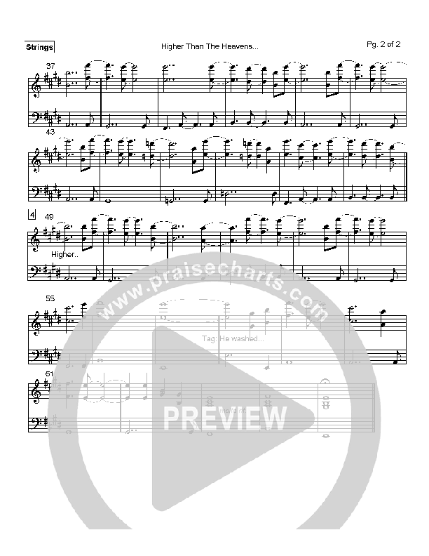 Higher than the Heavens Strings (Mark Cole)