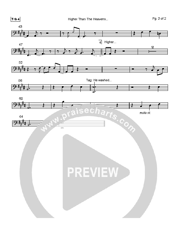 Higher than the Heavens Trombone 4 (Mark Cole)