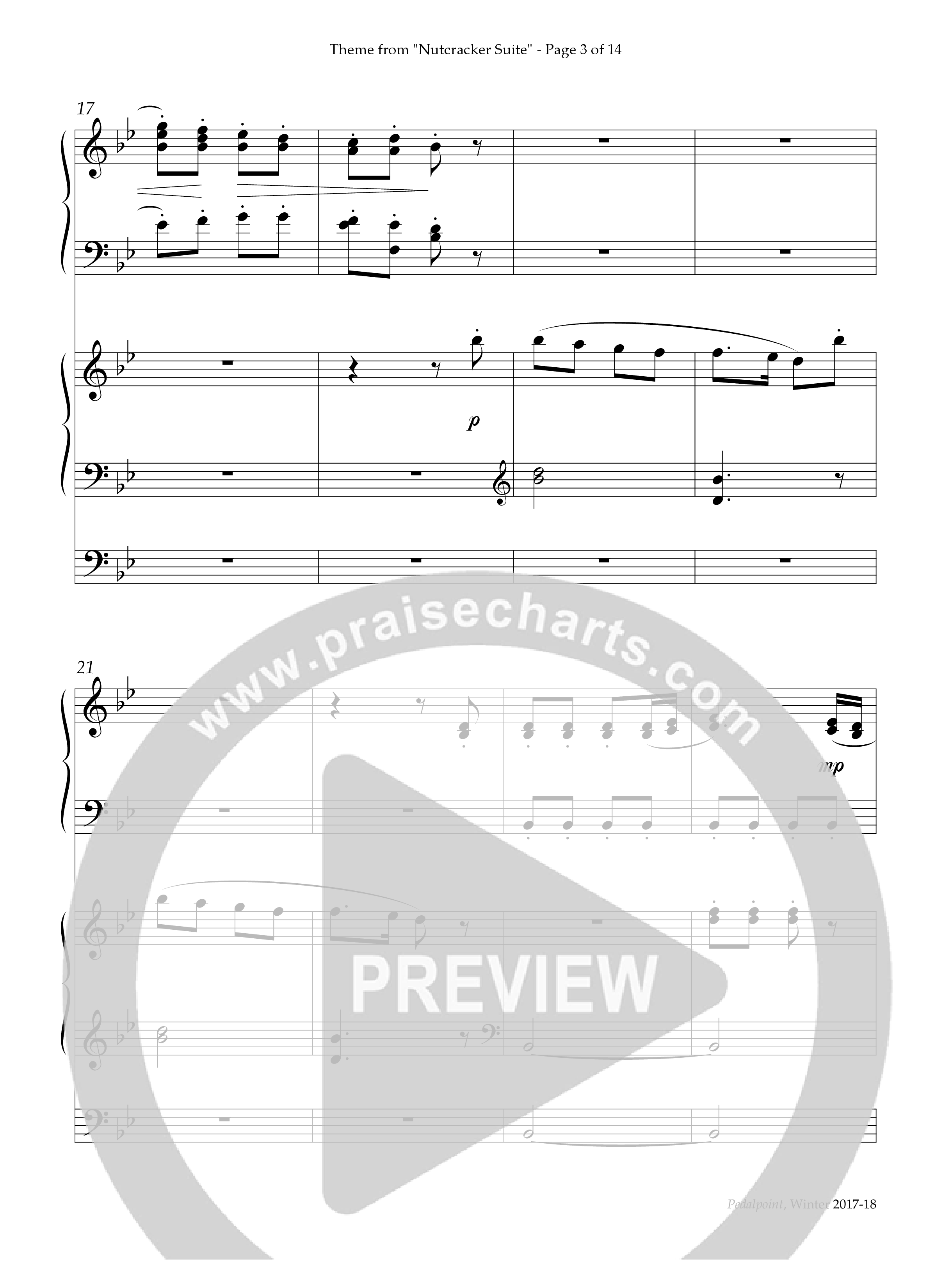 Theme From Nutcracker Suite (with Joy To The World, God Rest Ye Merry Gentlemen, Ding Dong Merrily) (Instrumental) Piano-Organ (Lifeway Worship / Arr. Phillip Keveren)