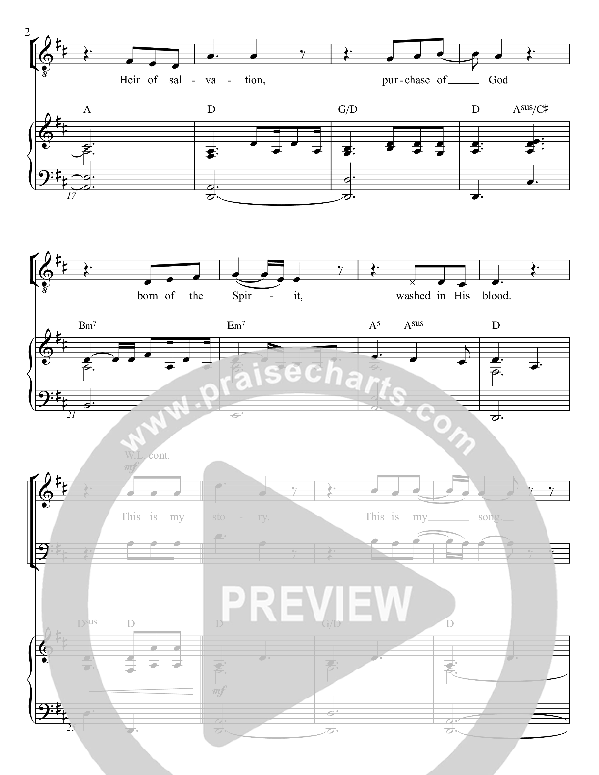 Blessed Assurance Piano/Vocal (Rock Springs Worship / Arr. Matt Summers / Arr. Justin Levy)