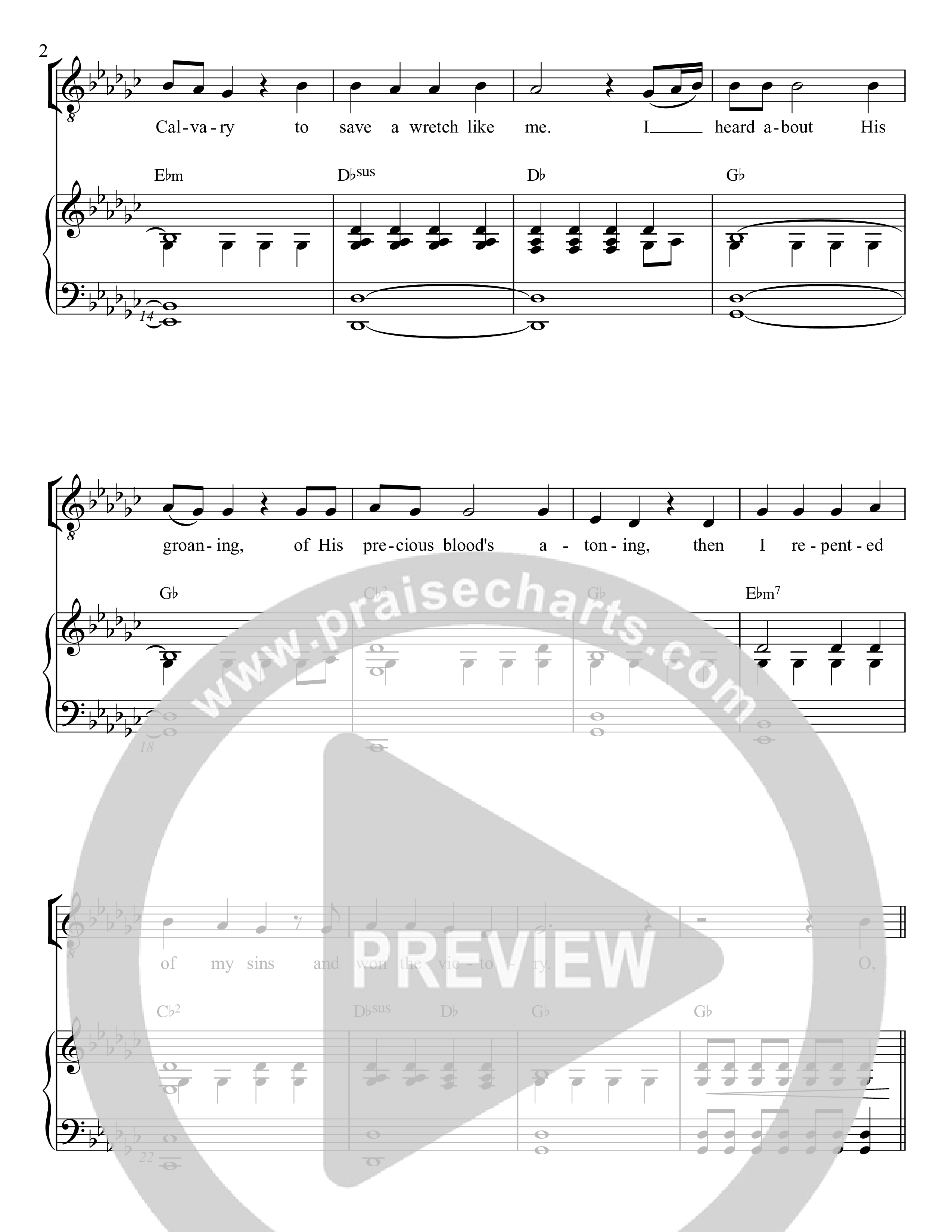 Victory In Jesus Piano/Vocal (SAT) (Rock Springs Worship / Arr. Matt Summers / Arr. Amber Balltzglier)