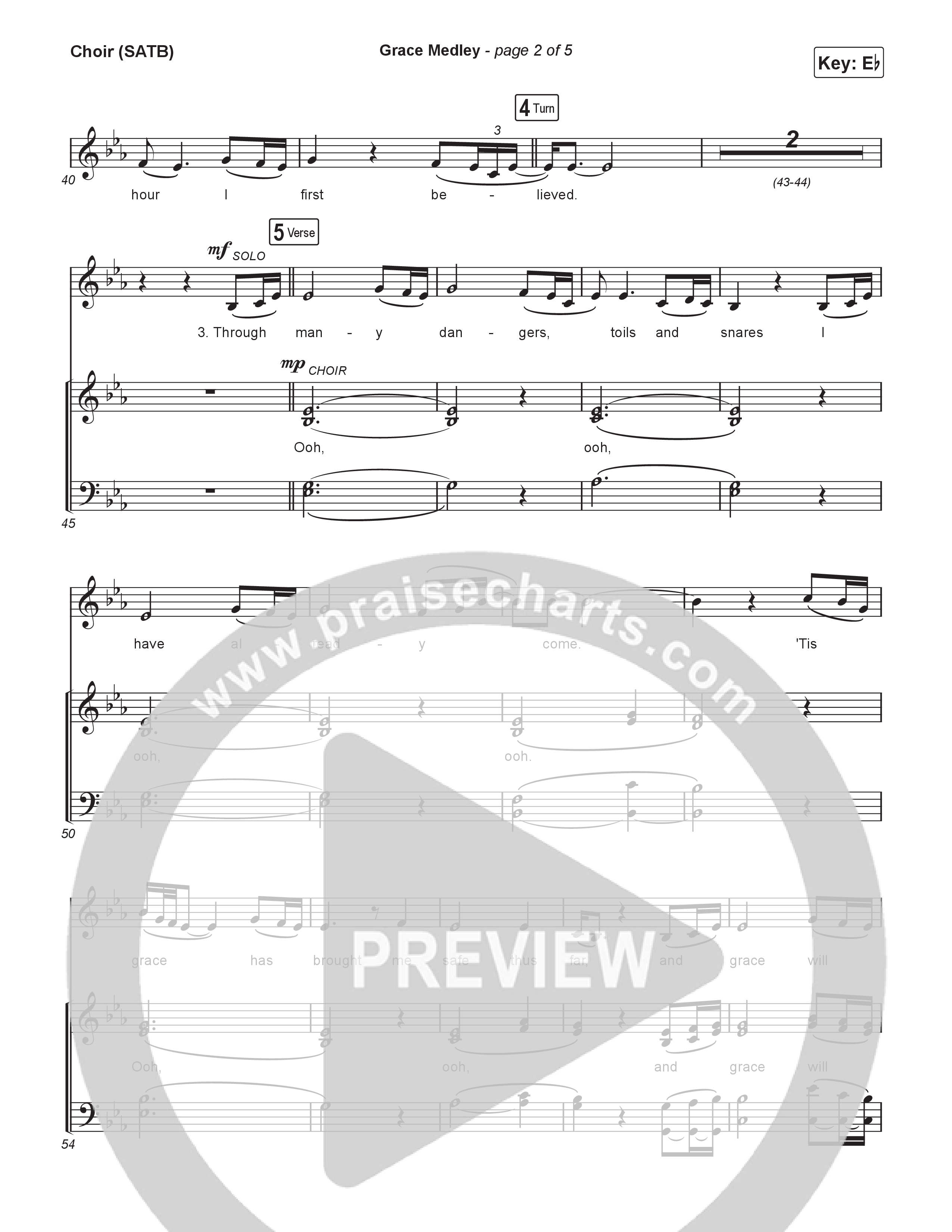 Grace Medley Choir Sheet (SATB) (Rock Springs Worship / Arr. Matt Summers / Arr. Amber Balltzglier / Arr. Justin Levy)