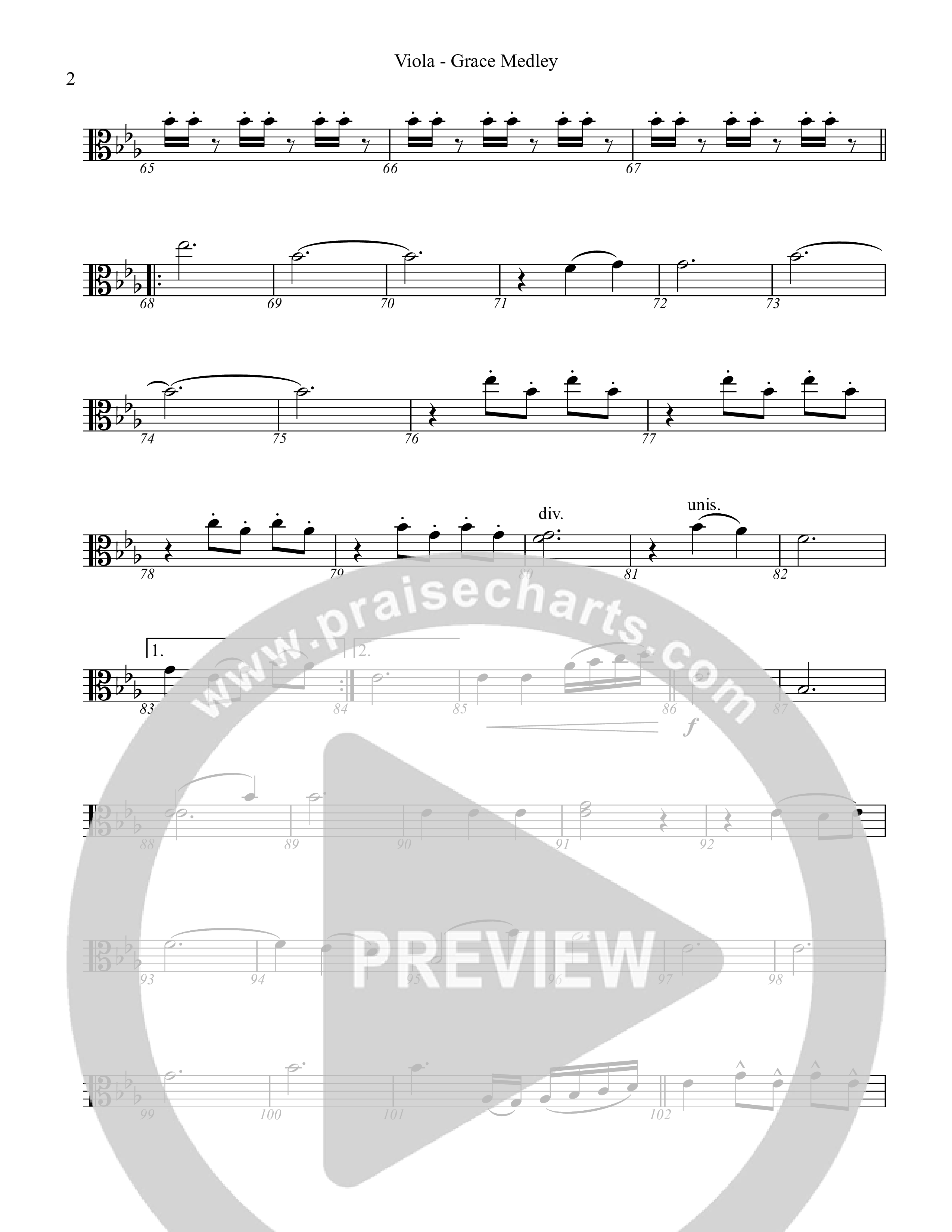 Grace Medley Viola (Rock Springs Worship / Arr. Matt Summers / Arr. Amber Balltzglier / Arr. Justin Levy)