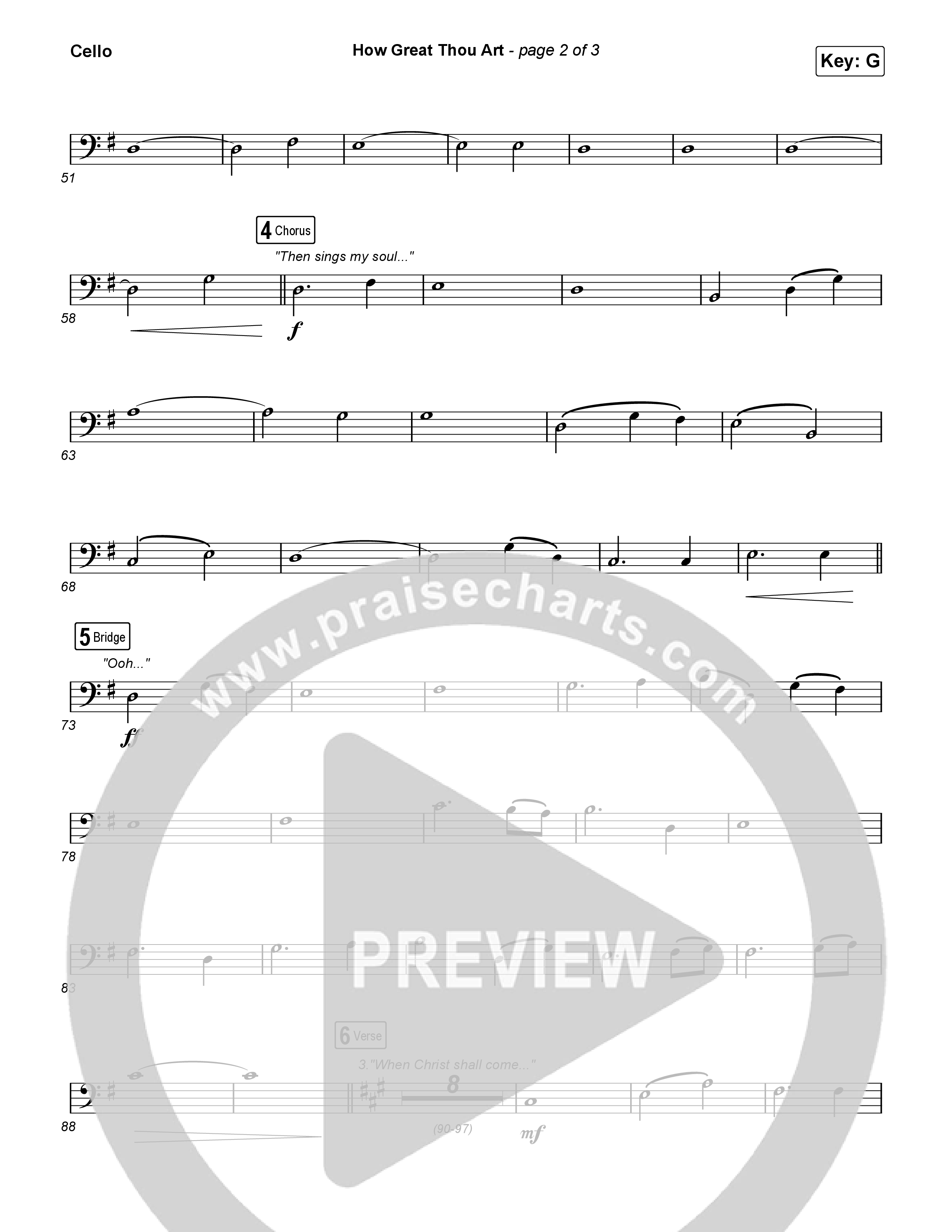 How Great Thou Art Cello (Rock Springs Worship / Arr. Matt Summers / Arr. Amber Balltzglier)