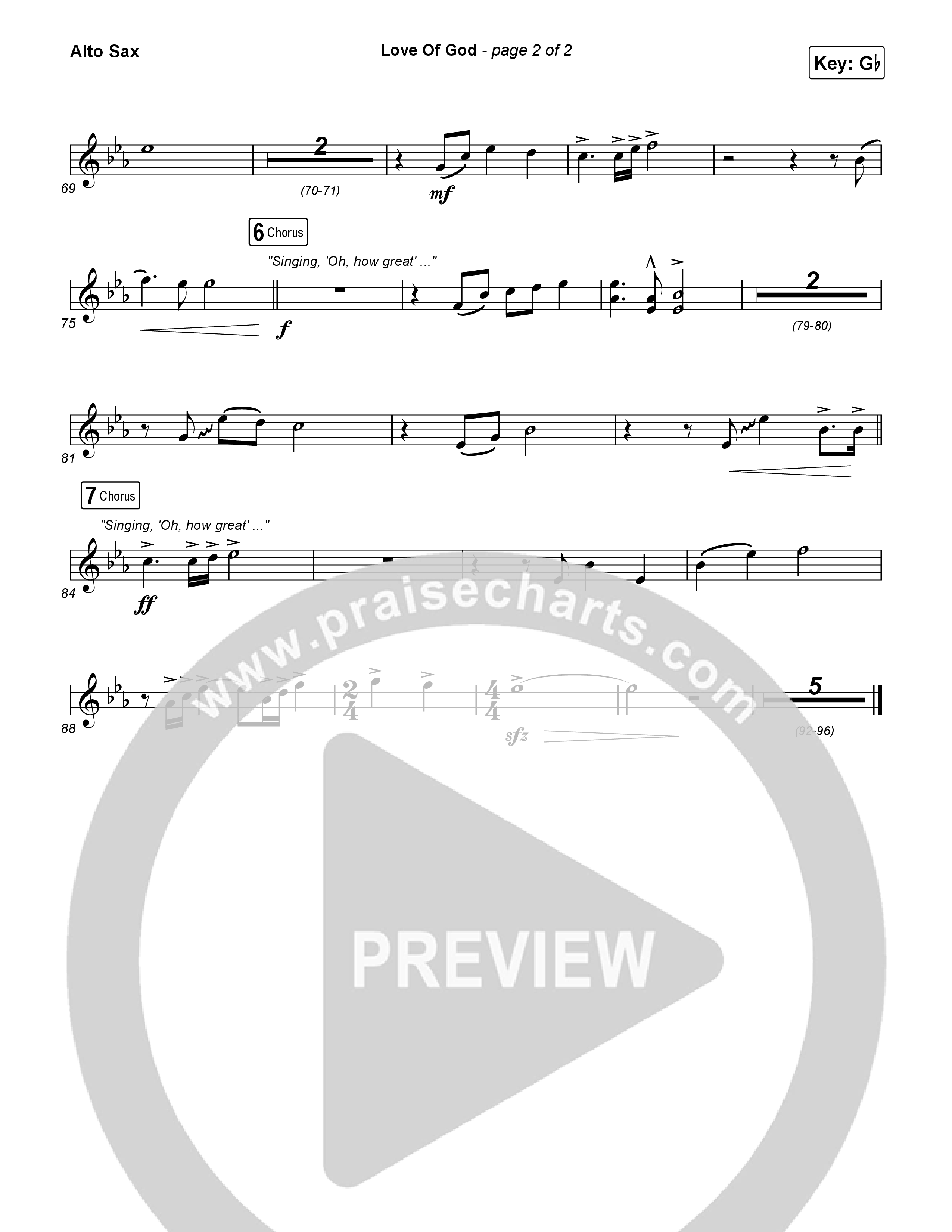 Love Of God Alto Sax (Brandon Lake / Phil Wickham)