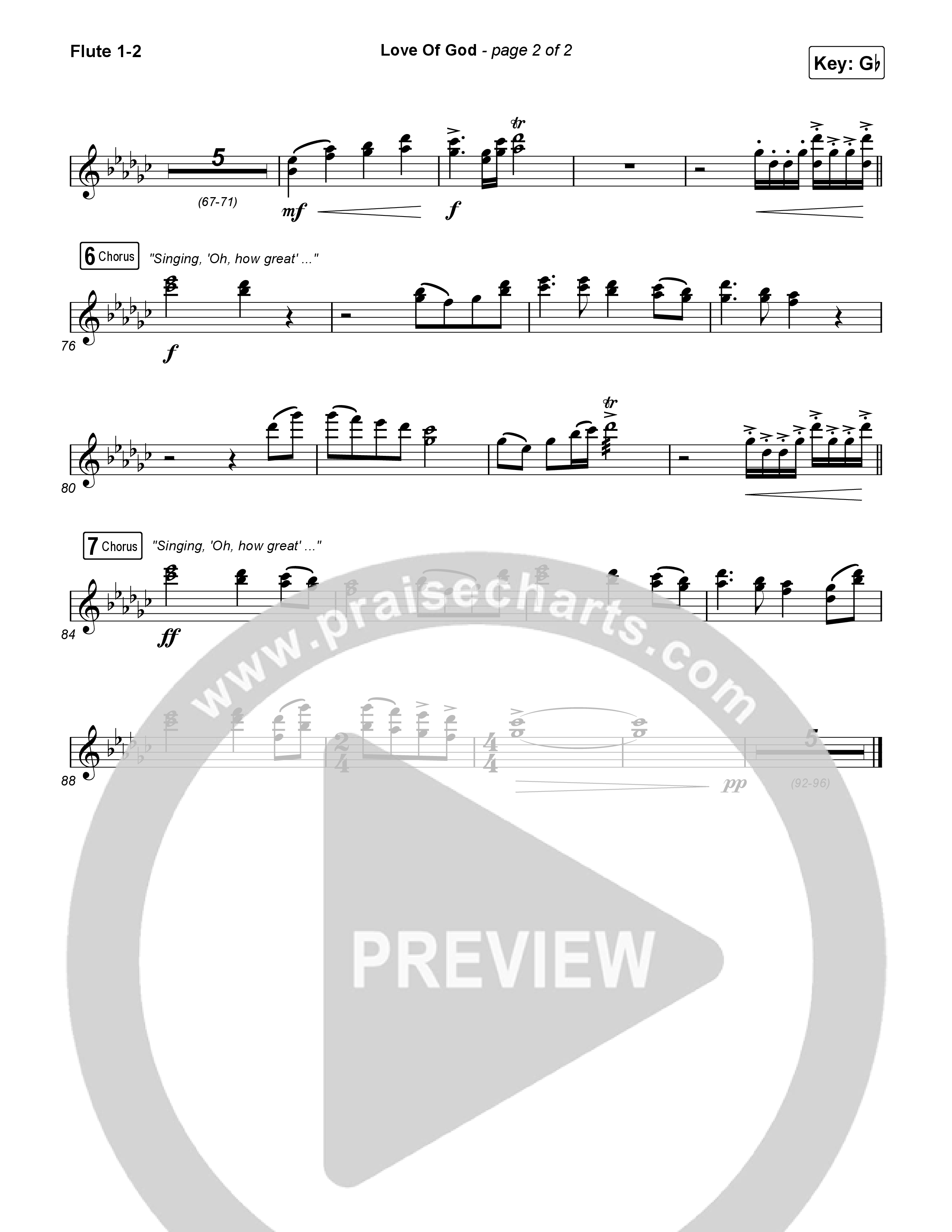 Love Of God Flute 1,2 (Brandon Lake / Phil Wickham)