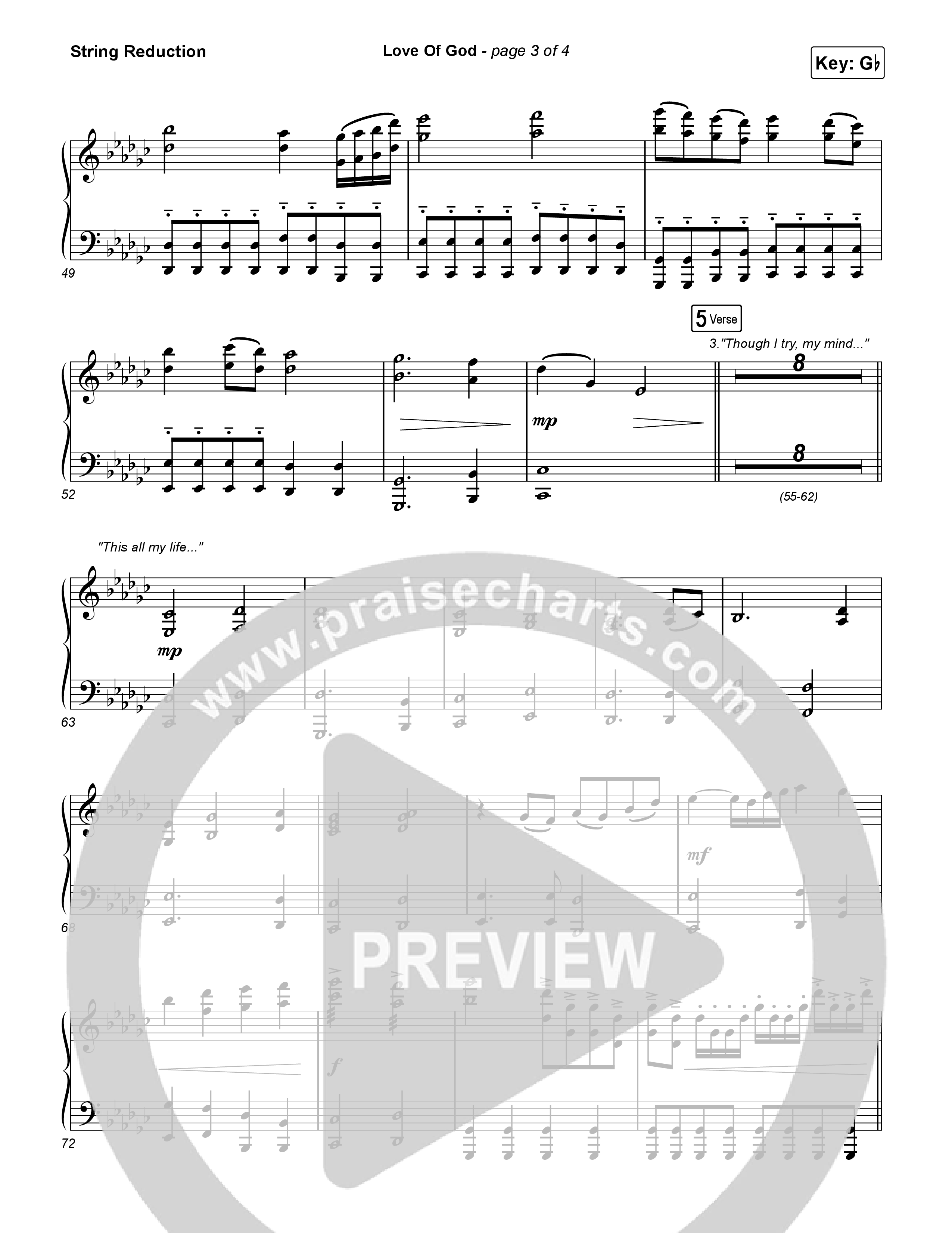 Love Of God String Reduction (Brandon Lake / Phil Wickham)