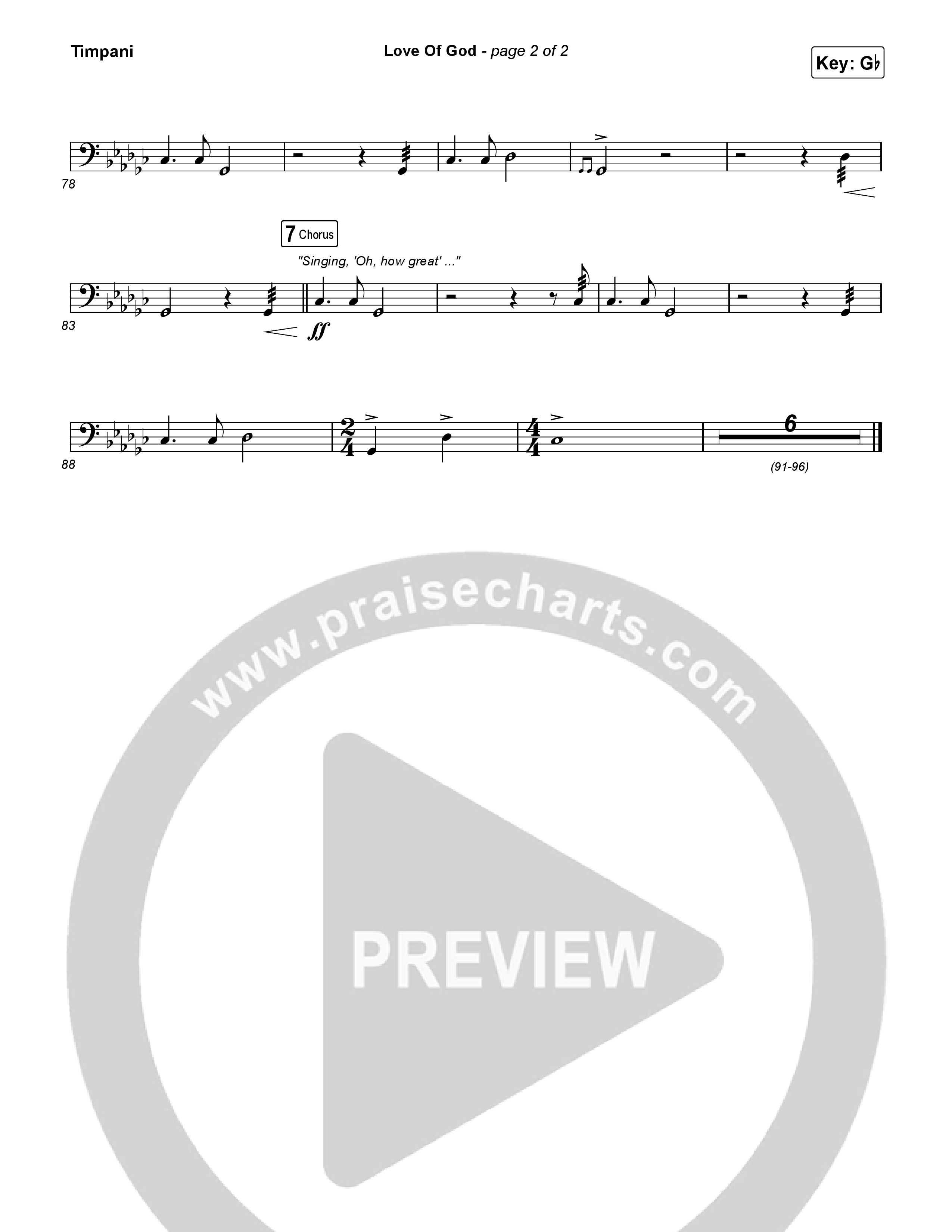 Love Of God Timpani (Brandon Lake / Phil Wickham)