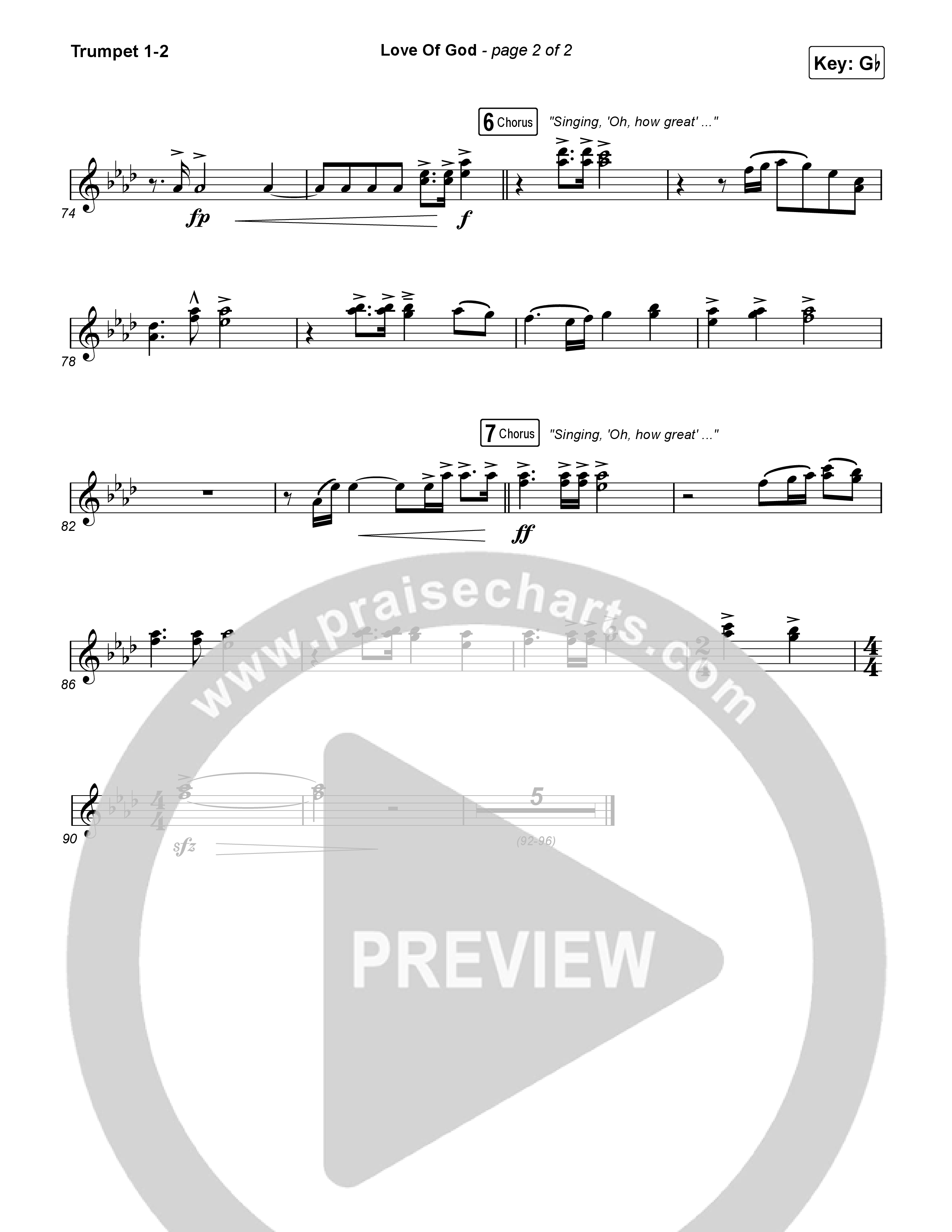 Love Of God Trumpet 1,2 (Brandon Lake / Phil Wickham)