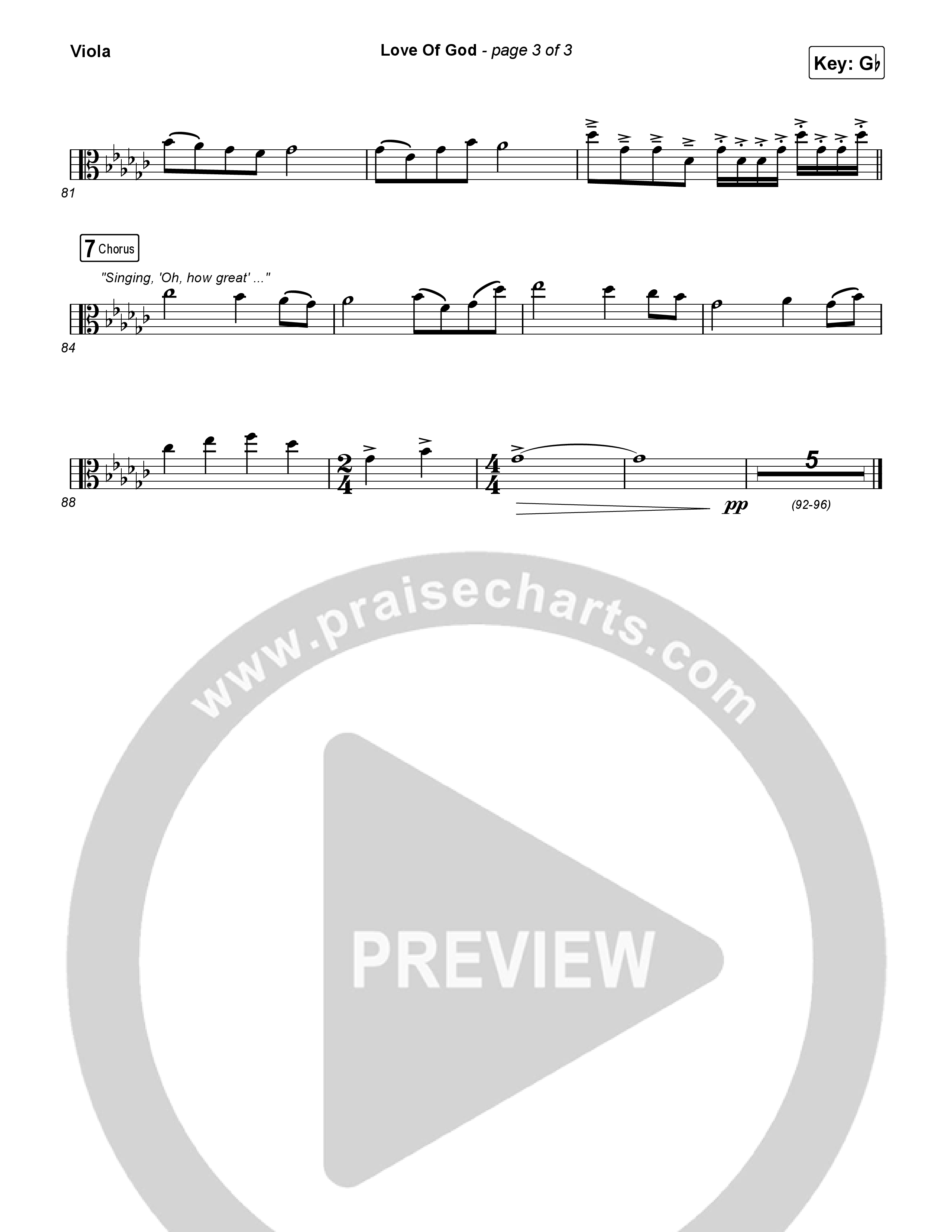 Love Of God Viola (Brandon Lake / Phil Wickham)