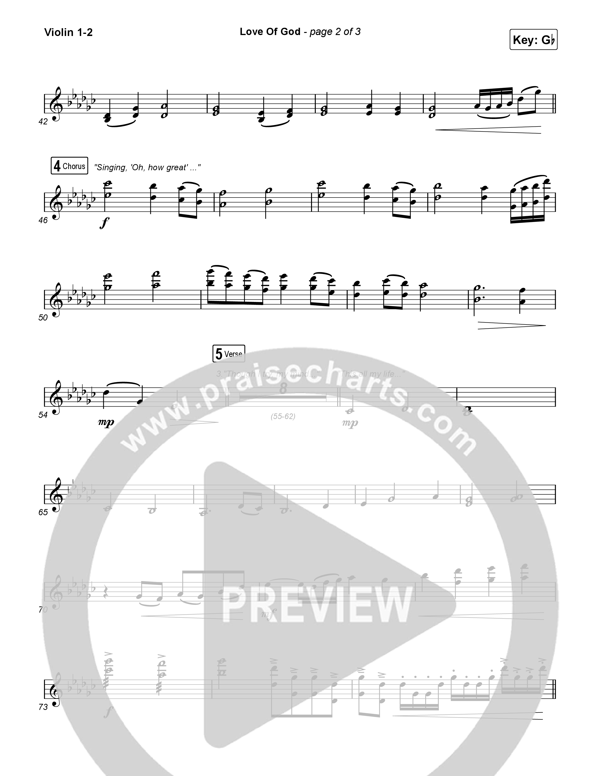 Love Of God Violin 1,2 (Brandon Lake / Phil Wickham)