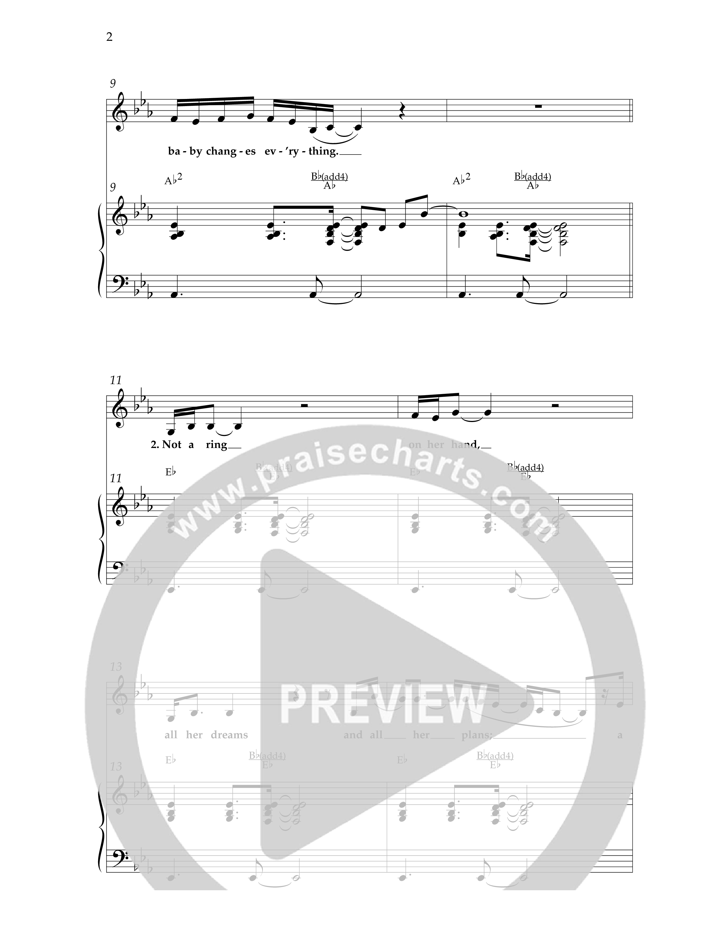 A Baby Changes Everything (Choral Anthem SATB) Anthem (SATB/Piano) (Lifeway Choral / Arr. Dave Williamson)