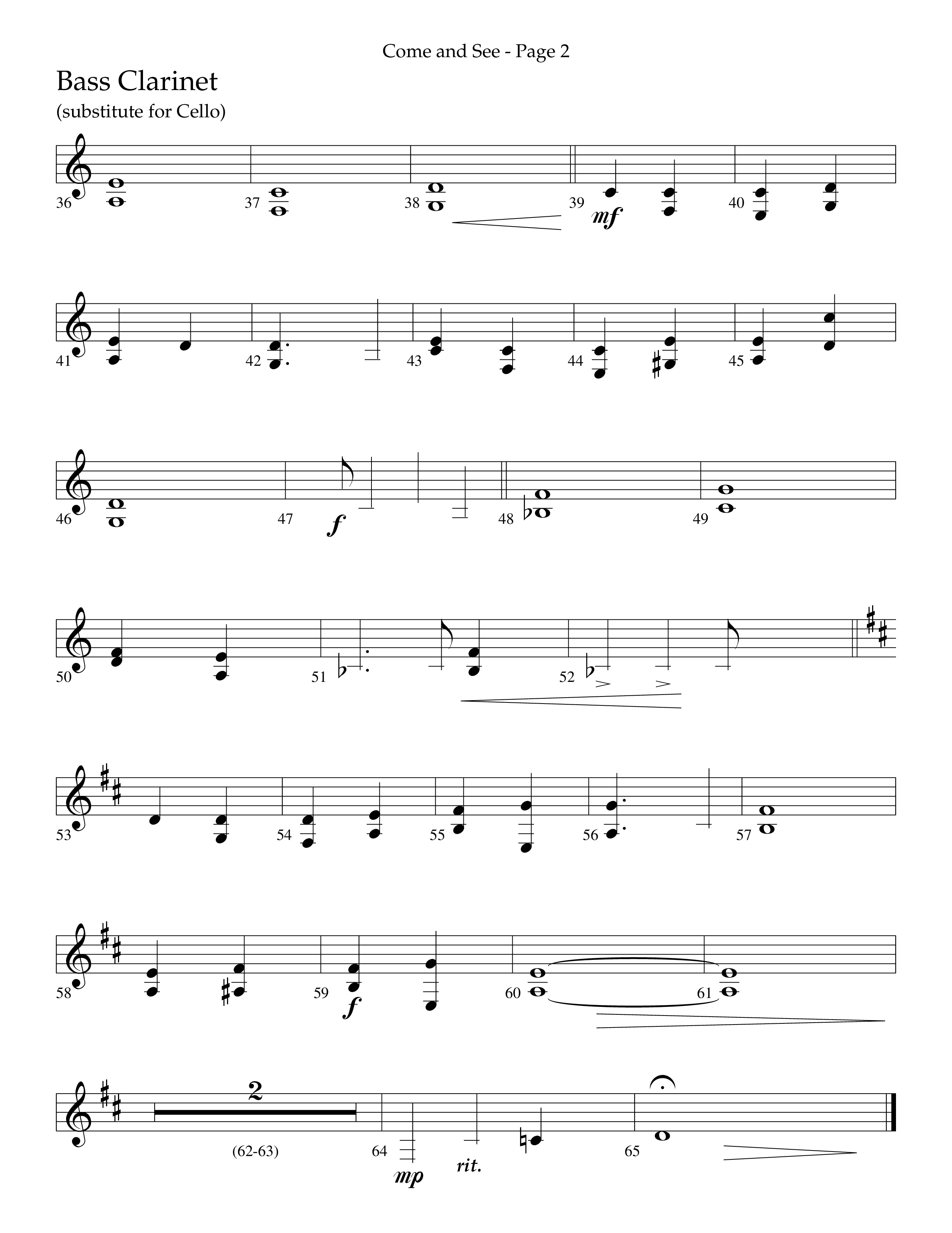 Brand New Christmas (Choral Anthem SATB) Bass Clarinet (Lifeway Choral / Arr. Dave Williamson)