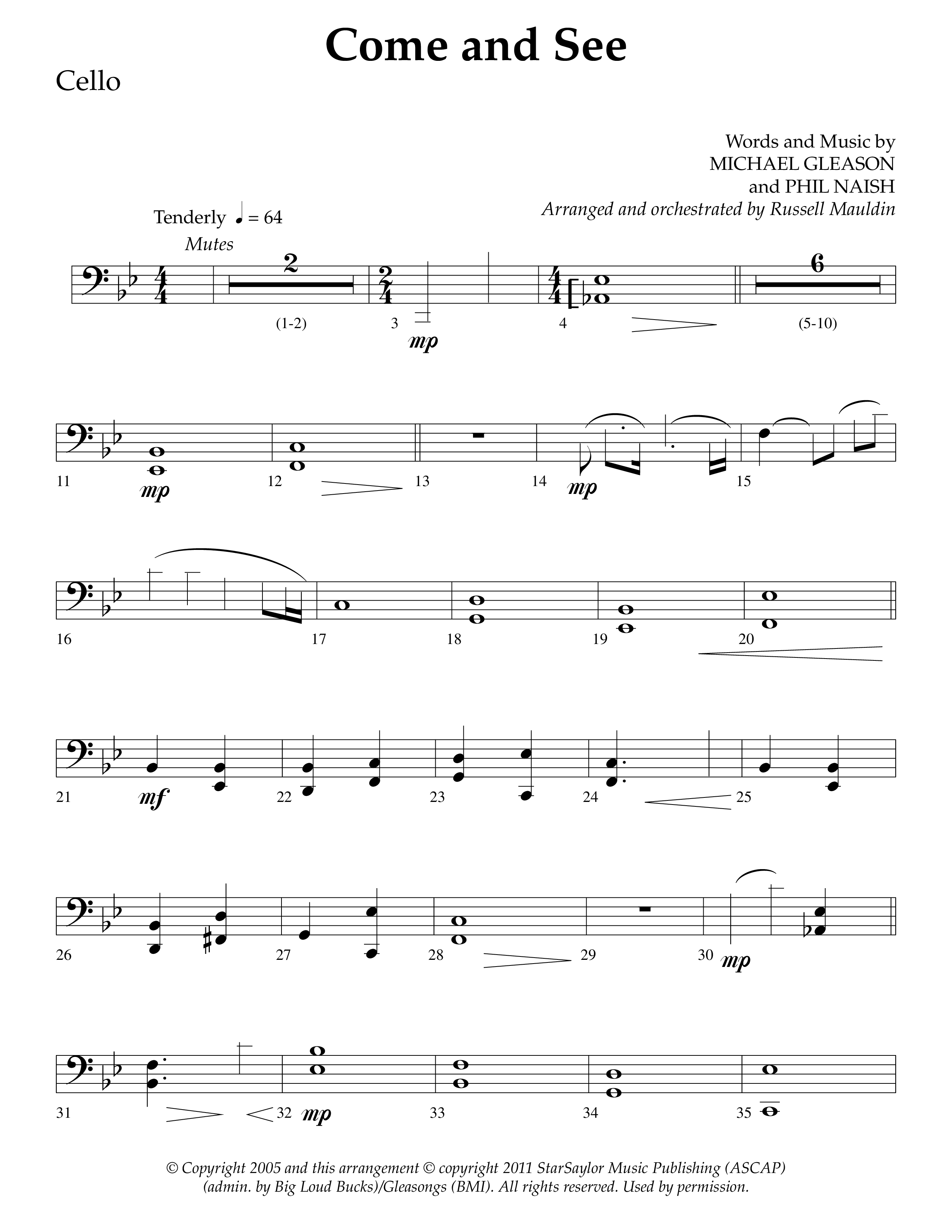 Brand New Christmas (Choral Anthem SATB) Cello (Lifeway Choral / Arr. Dave Williamson)