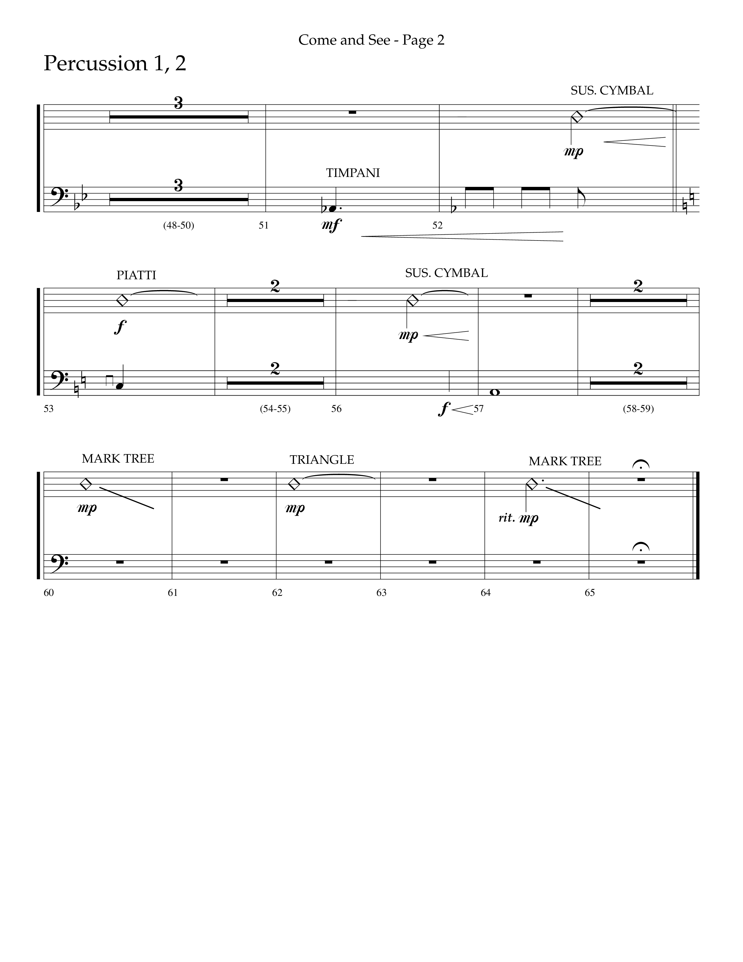 Brand New Christmas (Choral Anthem SATB) Percussion 1/2 (Lifeway Choral / Arr. Dave Williamson)