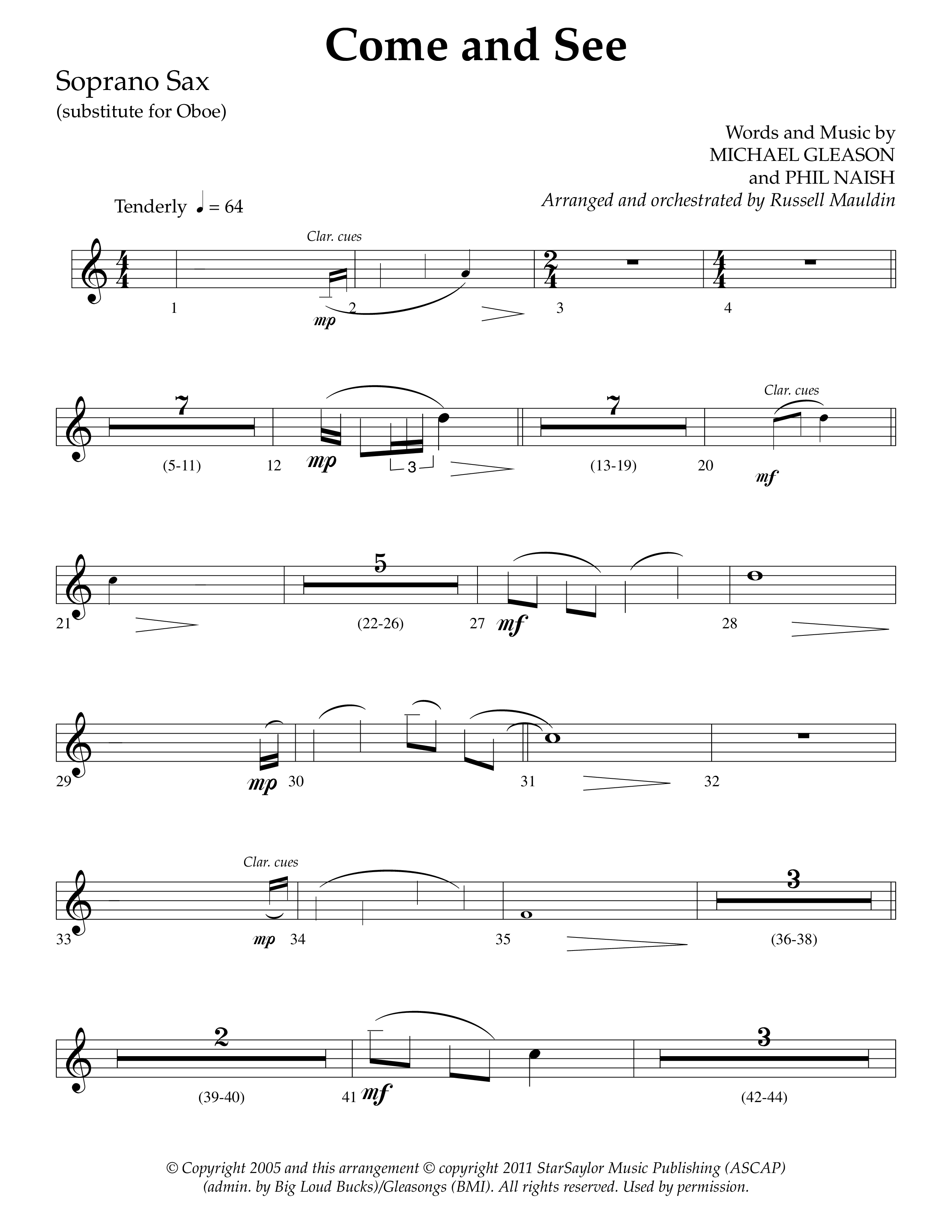 Brand New Christmas (Choral Anthem SATB) Soprano Sax (Lifeway Choral / Arr. Dave Williamson)