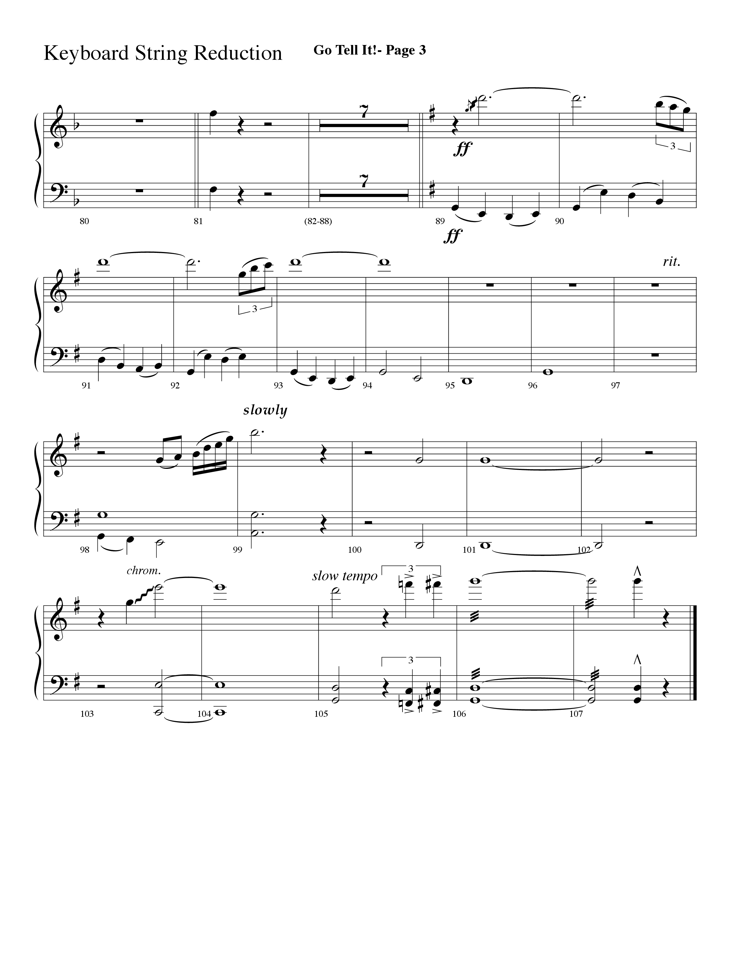 Go Tell It (with Go Tell It On The Mountain and Tell It) (Choral Anthem SATB) String Reduction (Lifeway Choral / Arr. Dave Williamson)