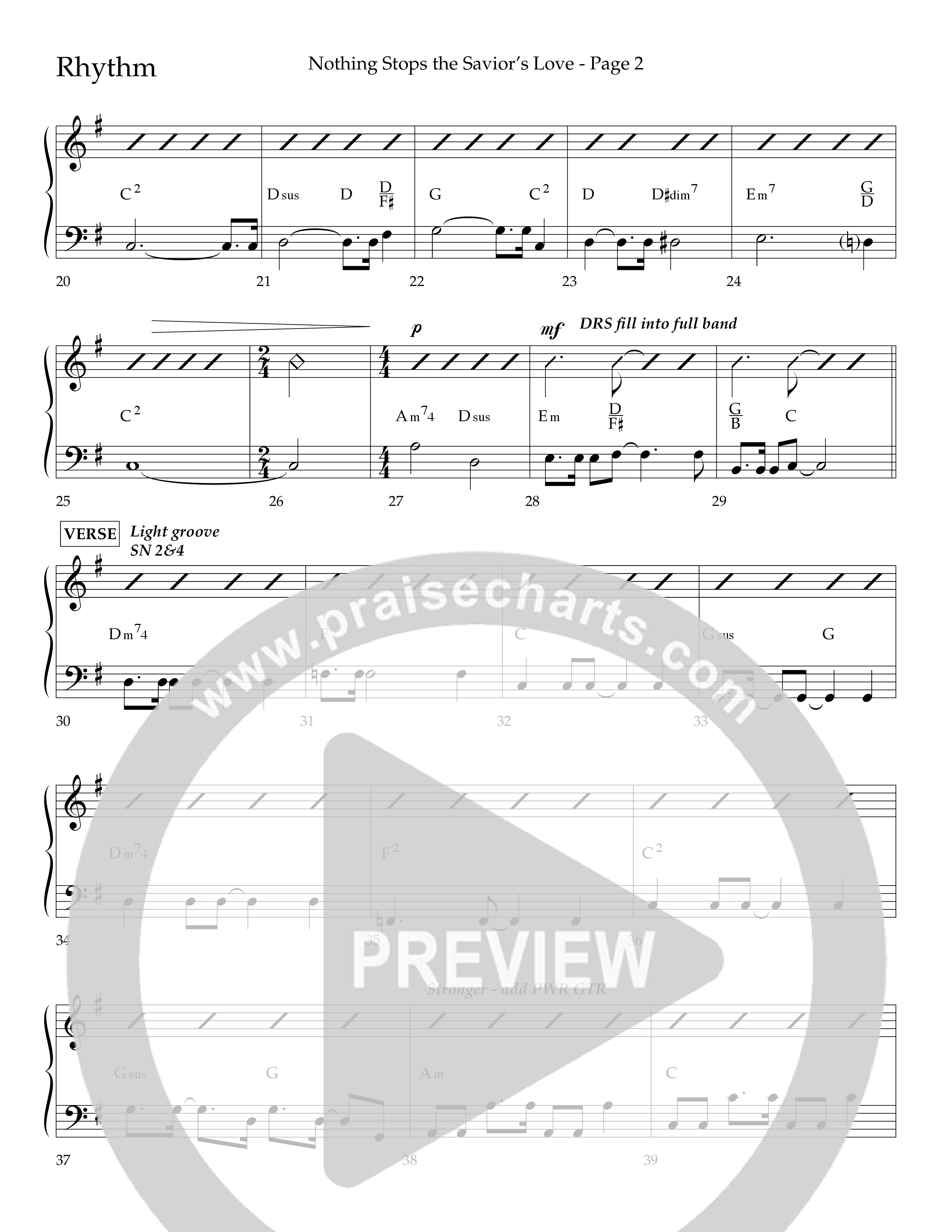 Nothing Stops The Saviors Love (Choral Anthem SATB) Lead Melody & Rhythm (Lifeway Choral / Arr. Phillip Keveren / Arr. Don Koch / Orch. Phillip Keveren)