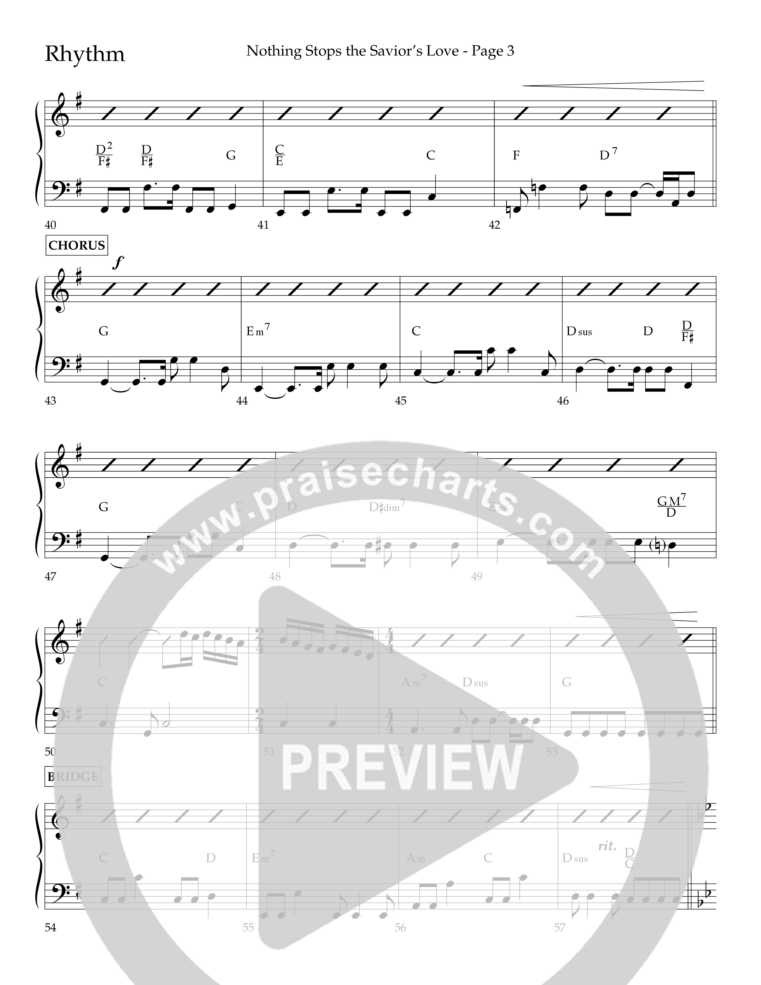 Nothing Stops The Saviors Love (Choral Anthem SATB) Lead Melody & Rhythm (Lifeway Choral / Arr. Phillip Keveren / Arr. Don Koch / Orch. Phillip Keveren)