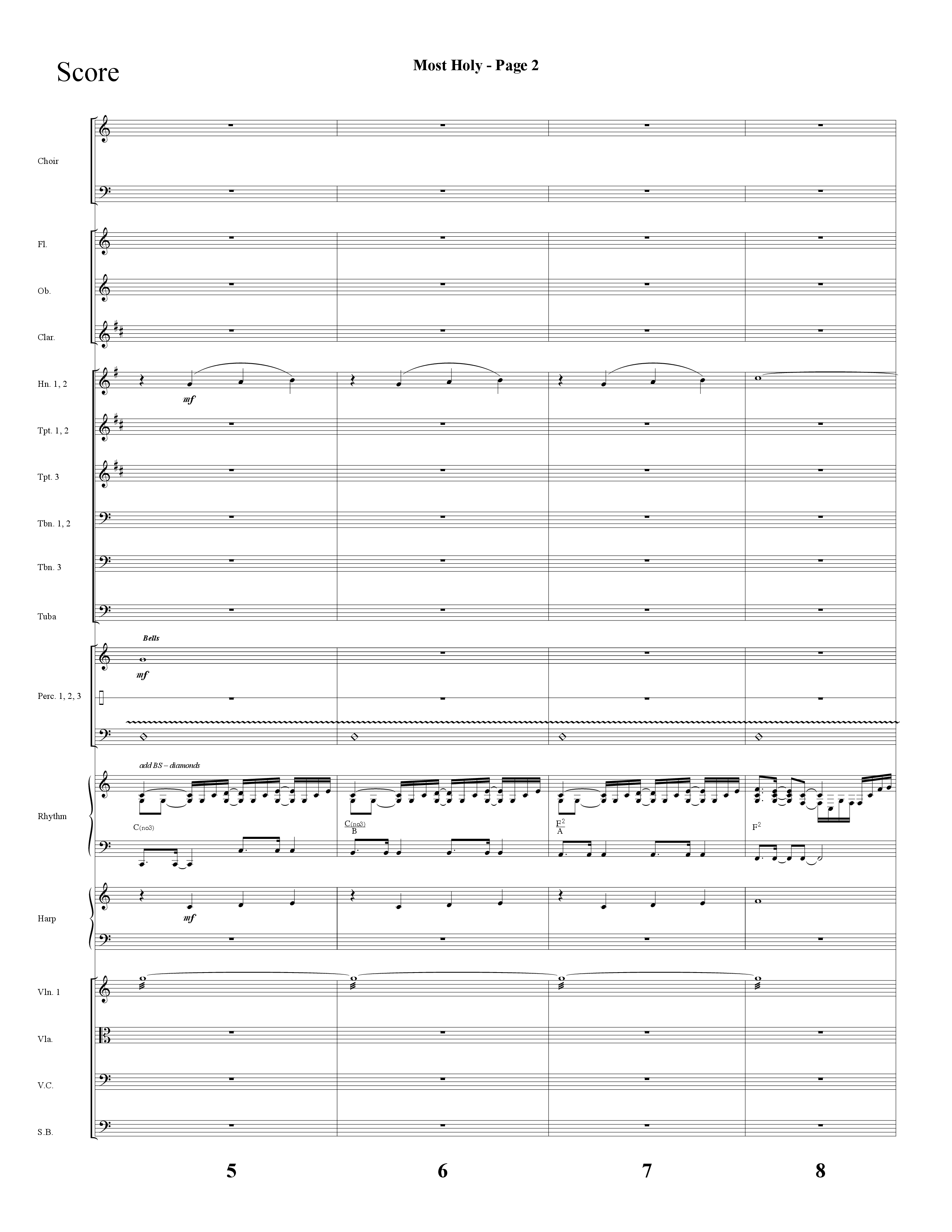 Most Holy (with Holy Holy Holy, Crown Him With Many Crowns) (Choral Anthem SATB) Orchestration (Lifeway Choral / Arr. Dave Williamson)