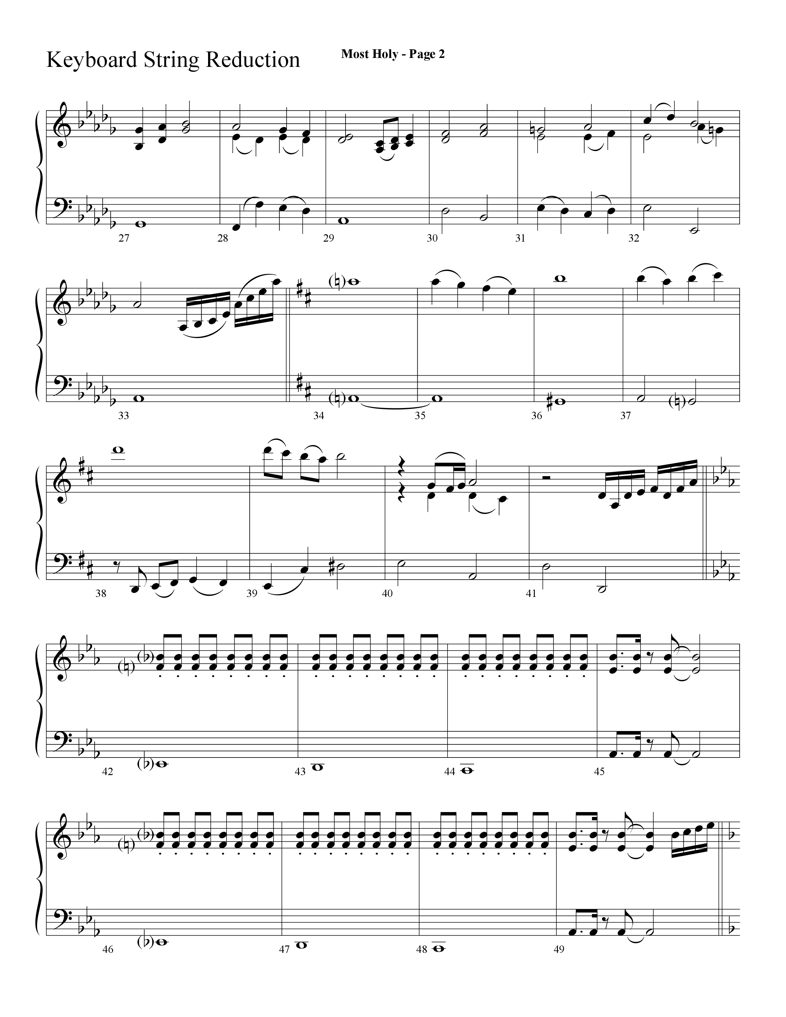 Most Holy (with Holy Holy Holy, Crown Him With Many Crowns) (Choral Anthem SATB) String Reduction (Lifeway Choral / Arr. Dave Williamson)