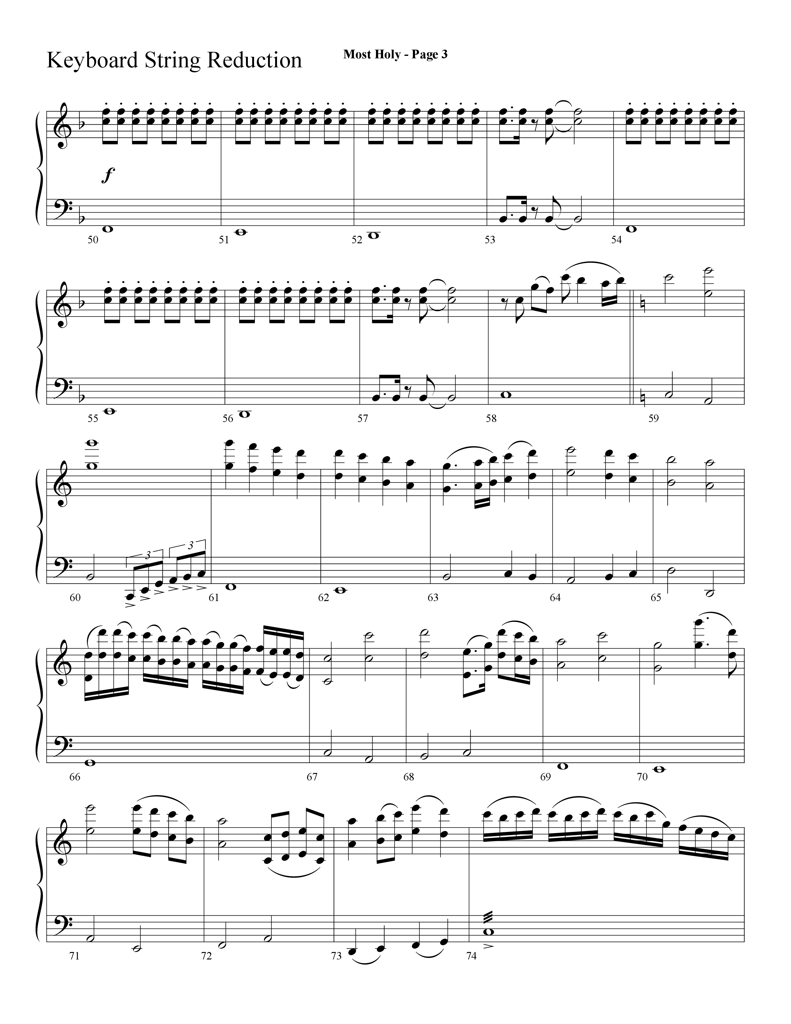 Most Holy (with Holy Holy Holy, Crown Him With Many Crowns) (Choral Anthem SATB) String Reduction (Lifeway Choral / Arr. Dave Williamson)