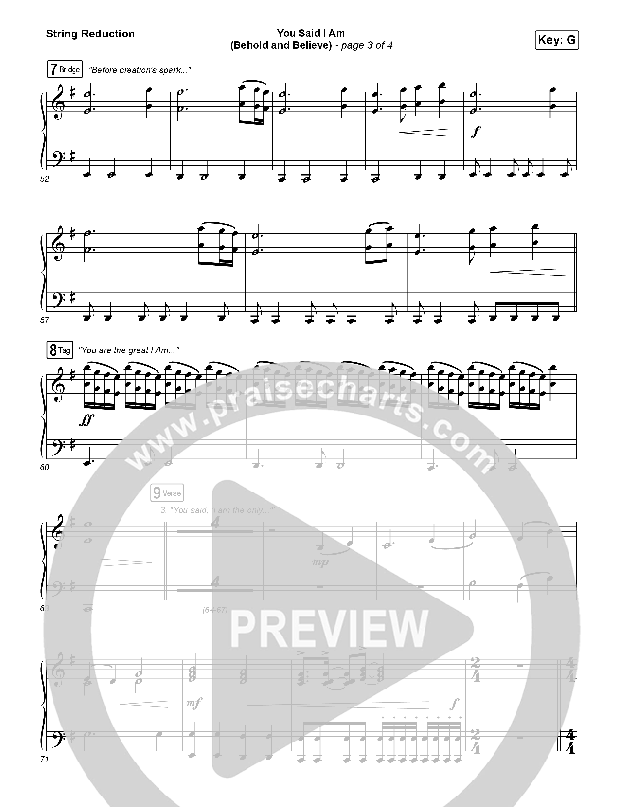 You Said I Am (Behold And Believe) String Reduction (The Gospel Coalition / Shane & Shane)