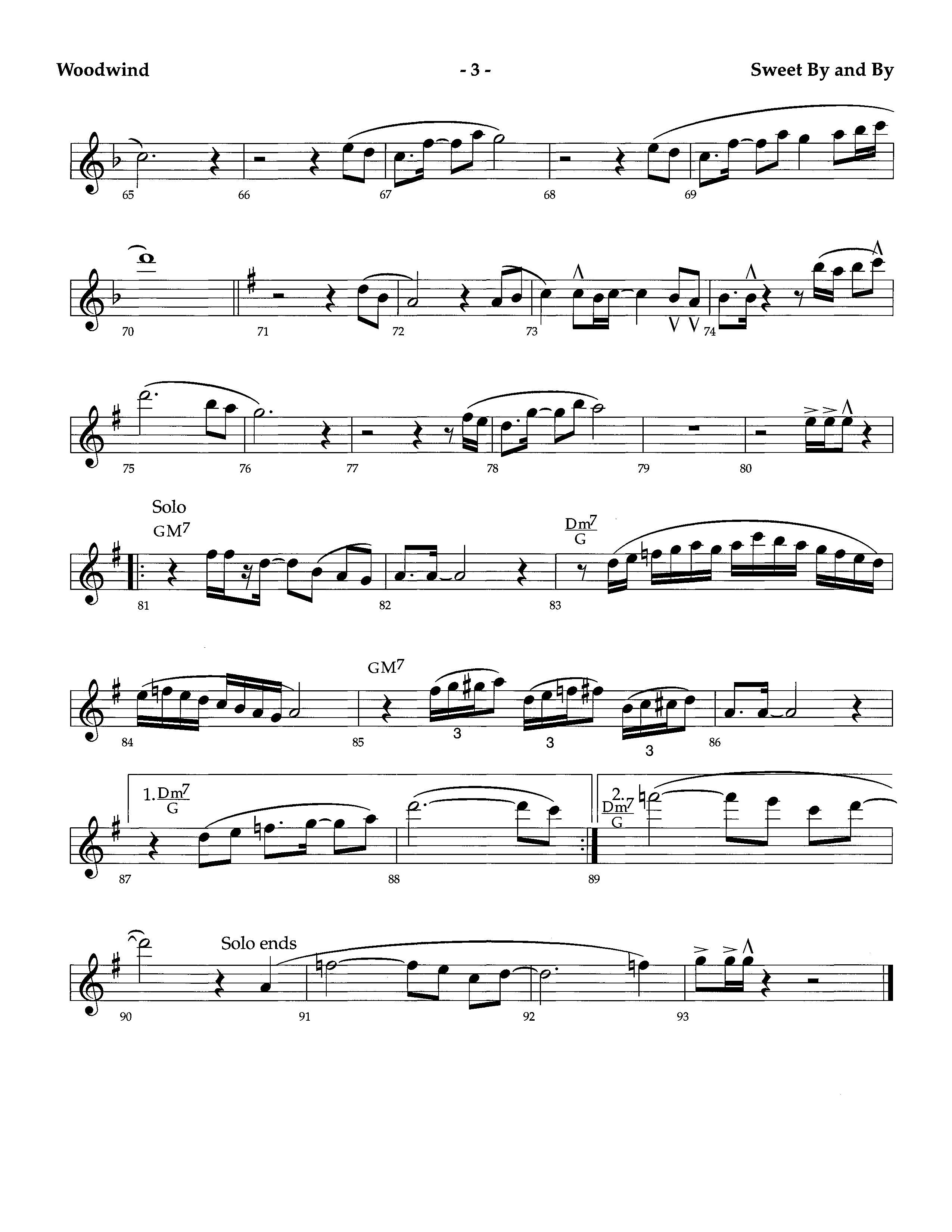 Sweet By And By (Instrumental) Winds (Lifeway Worship / Arr. Richard Kingsmore)