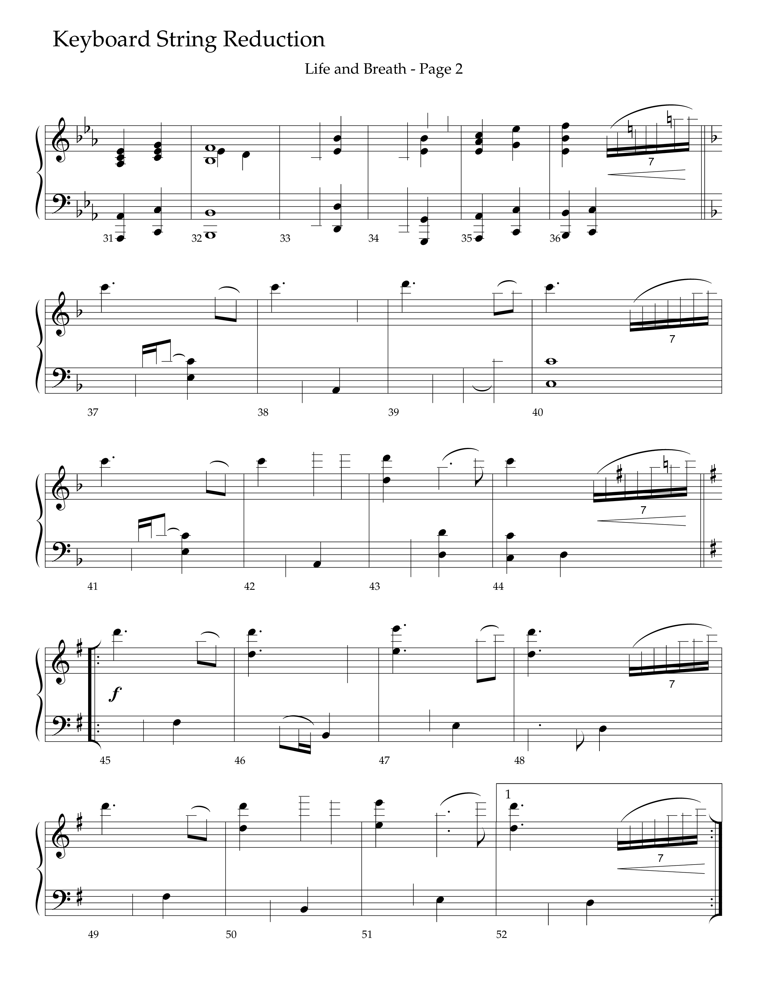 Life And Breath (Choral Anthem SATB) String Reduction (Lifeway Choral / Arr. Camp Kirkland)