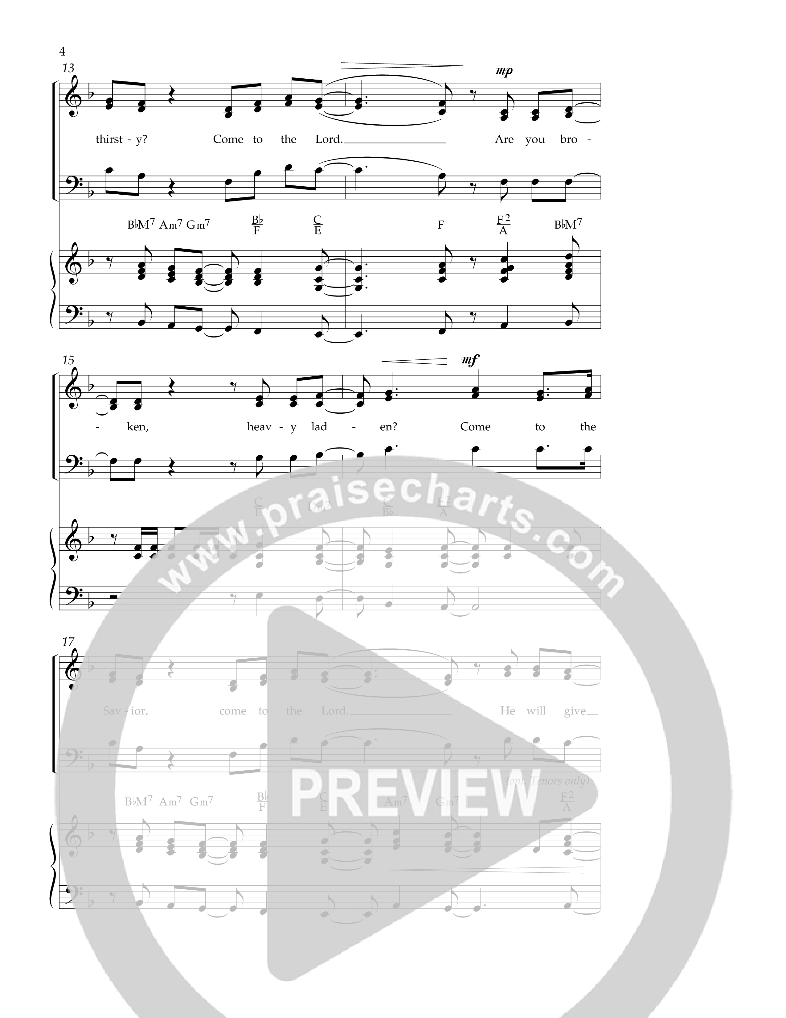 Lay It Down (Choral Anthem SATB) Anthem (SATB/Piano) (Lifeway Choral / Arr. J. Daniel Smith)