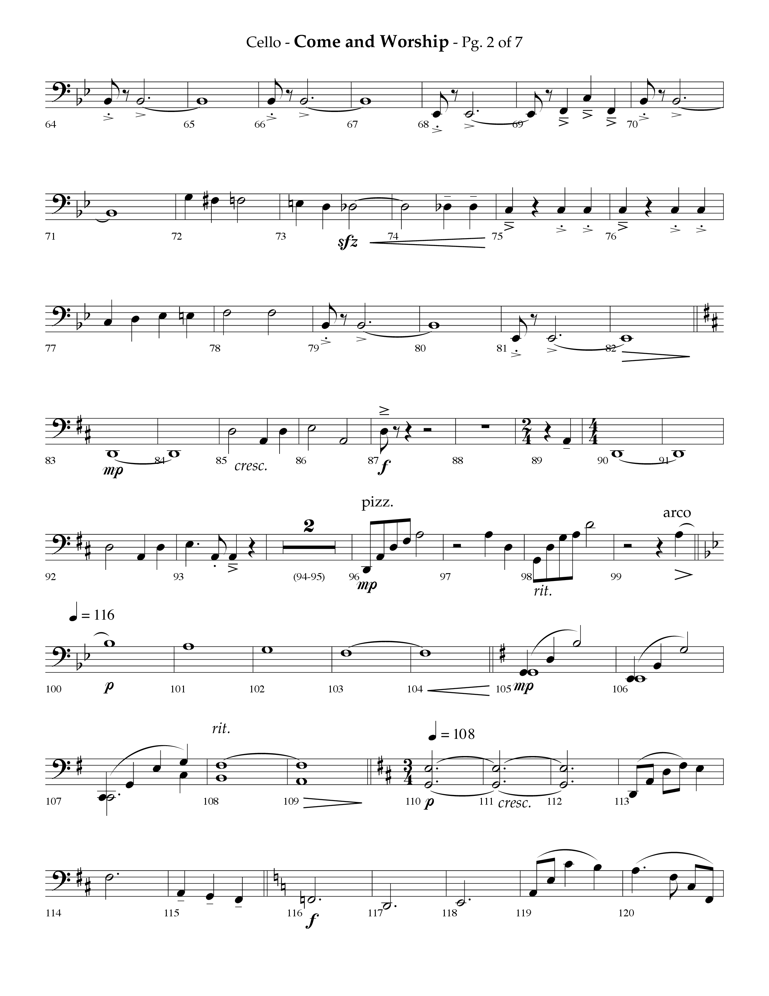 Come And Worship (A Suite For Christmas) (with Angels From The Realms Of Glory, Angels We Have Heard (Choral Anthem SATB) Cello (Lifeway Choral / Arr. Phillip Keveren)