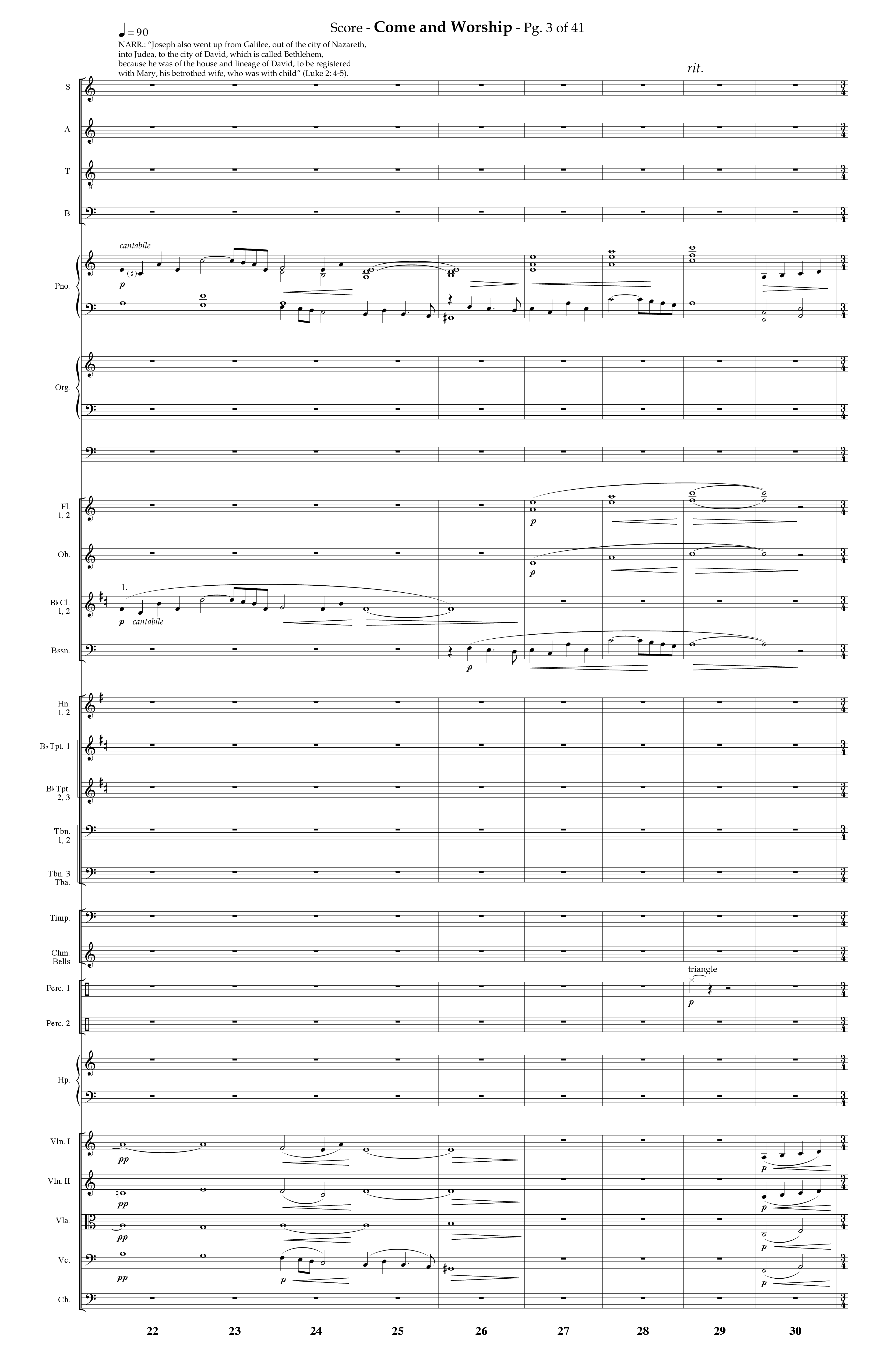 Come And Worship (A Suite For Christmas) (with Angels From The Realms Of Glory, Angels We Have Heard (Choral Anthem SATB) Orchestration (Lifeway Choral / Arr. Phillip Keveren)