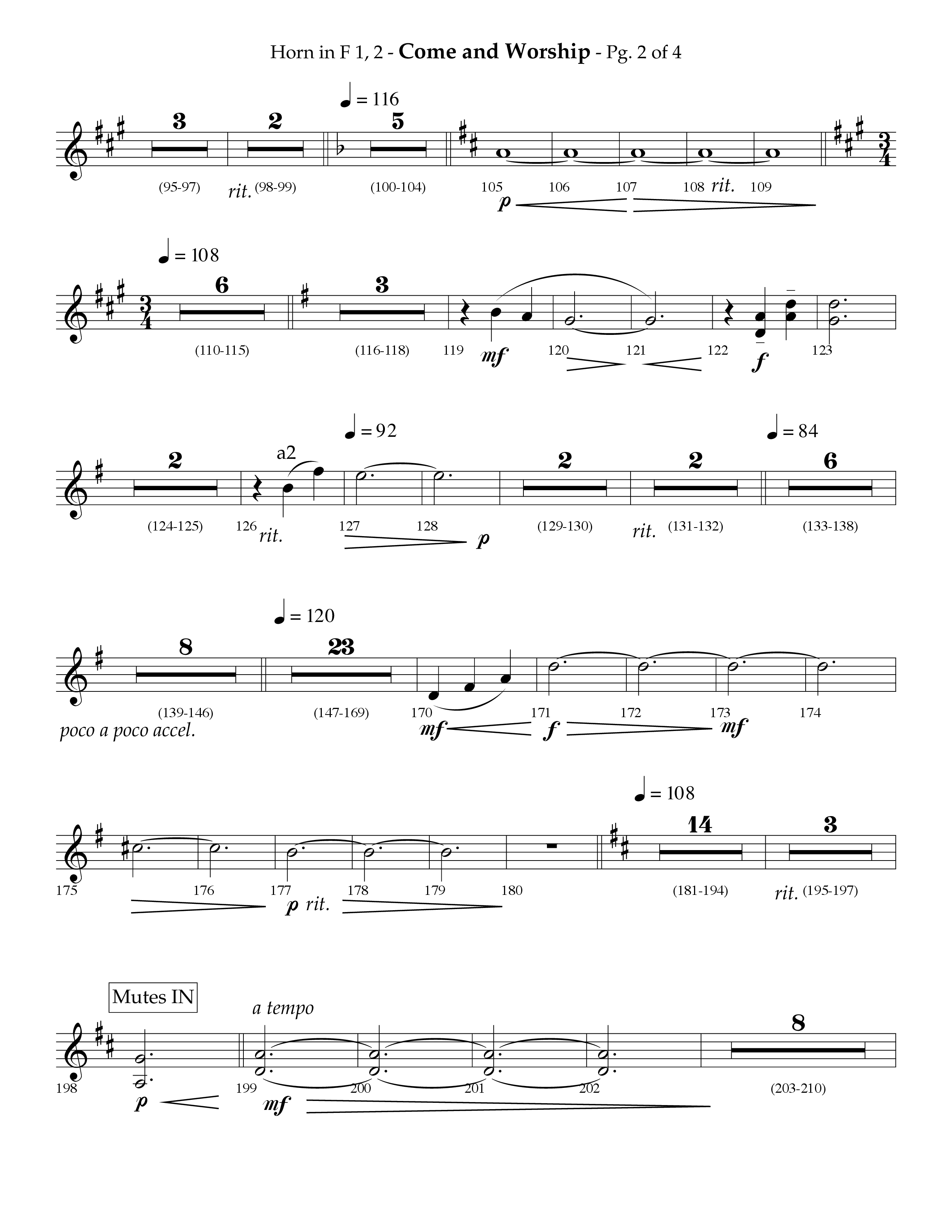 Come And Worship (A Suite For Christmas) (with Angels From The Realms Of Glory, Angels We Have Heard (Choral Anthem SATB) French Horn (Lifeway Choral / Arr. Phillip Keveren)