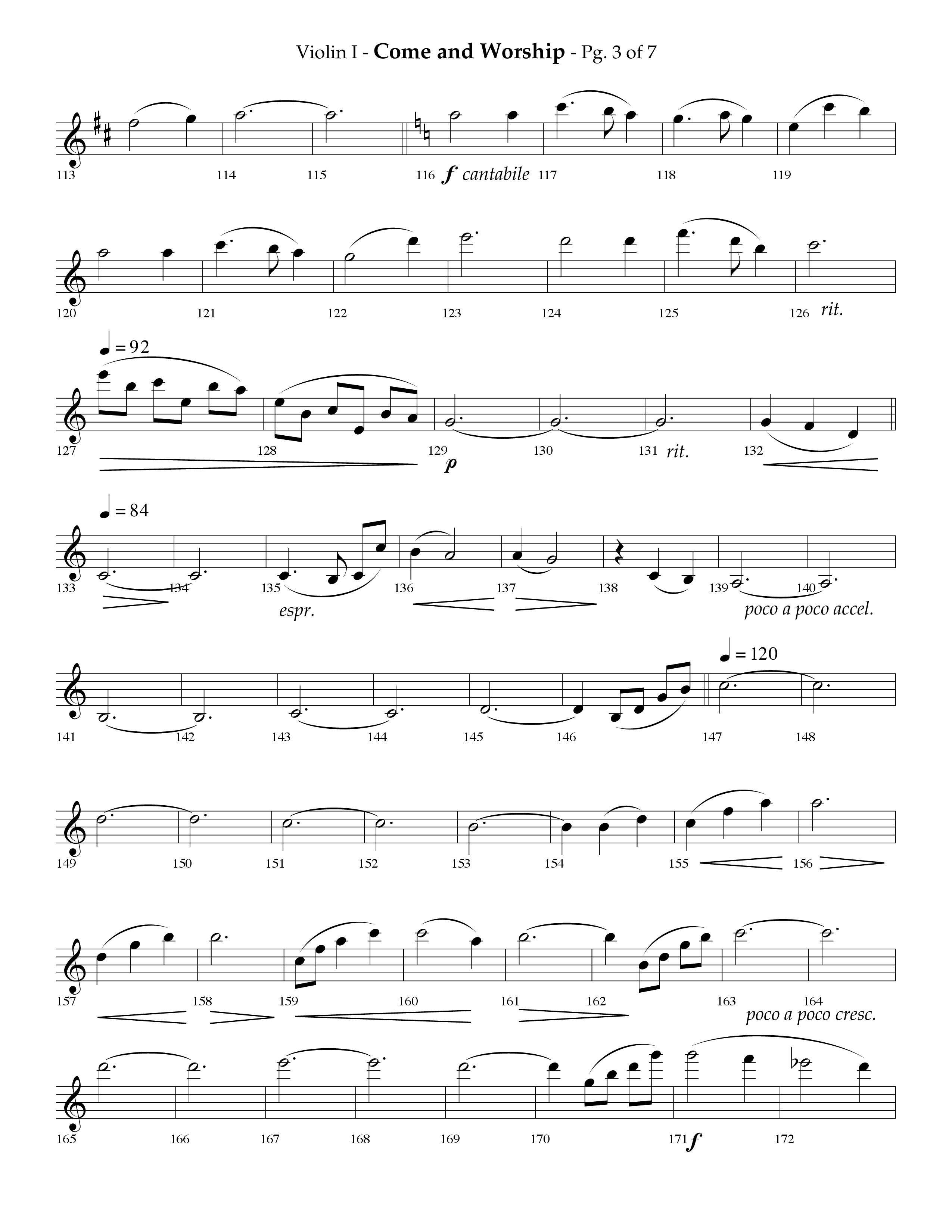 Come And Worship (A Suite For Christmas) (with Angels From The Realms Of Glory, Angels We Have Heard (Choral Anthem SATB) Violin 1 (Lifeway Choral / Arr. Phillip Keveren)