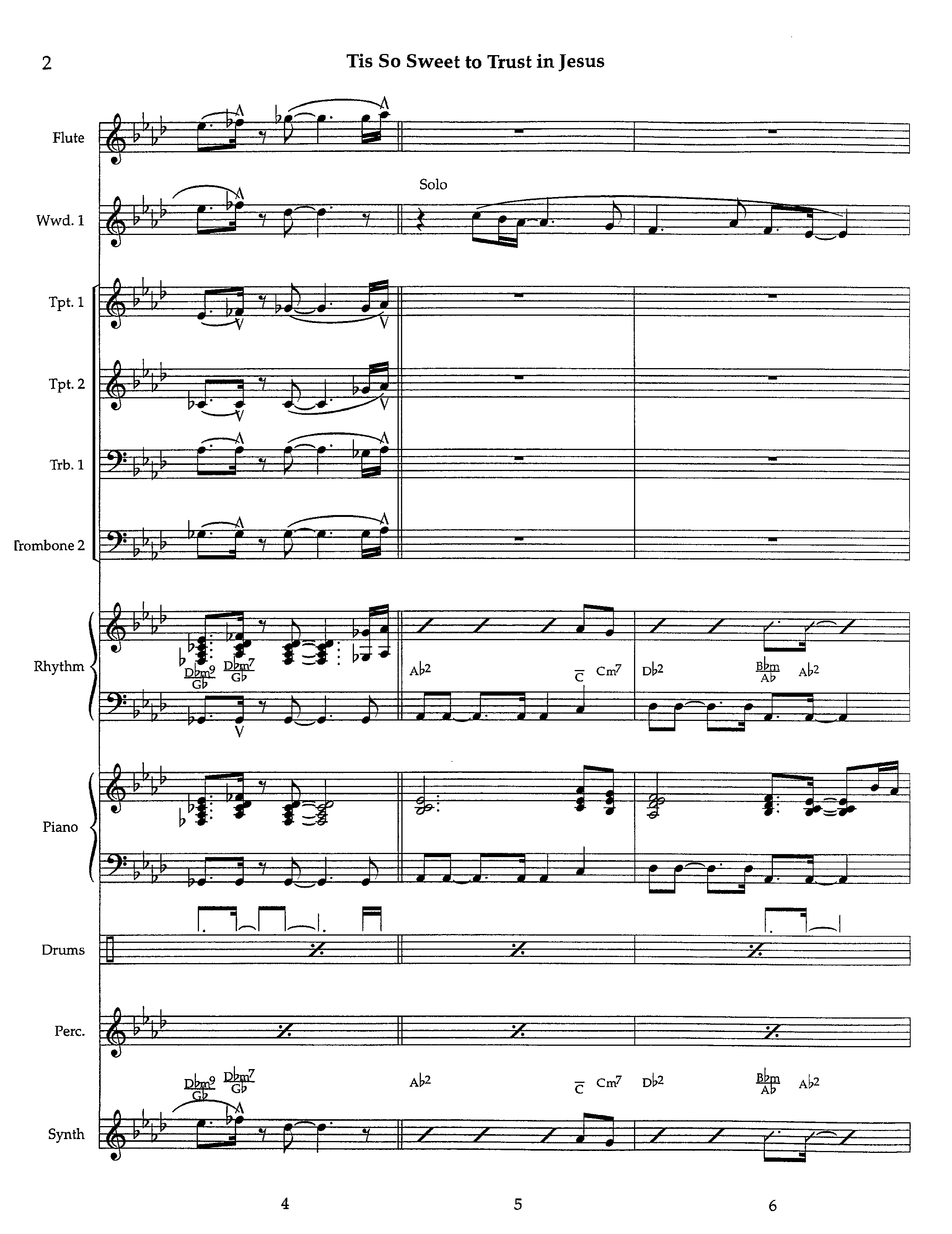 Tis So Sweet To Trust In Jesus (Instrumental) Orchestration (Lifeway Worship / Arr. Richard Kingsmore)