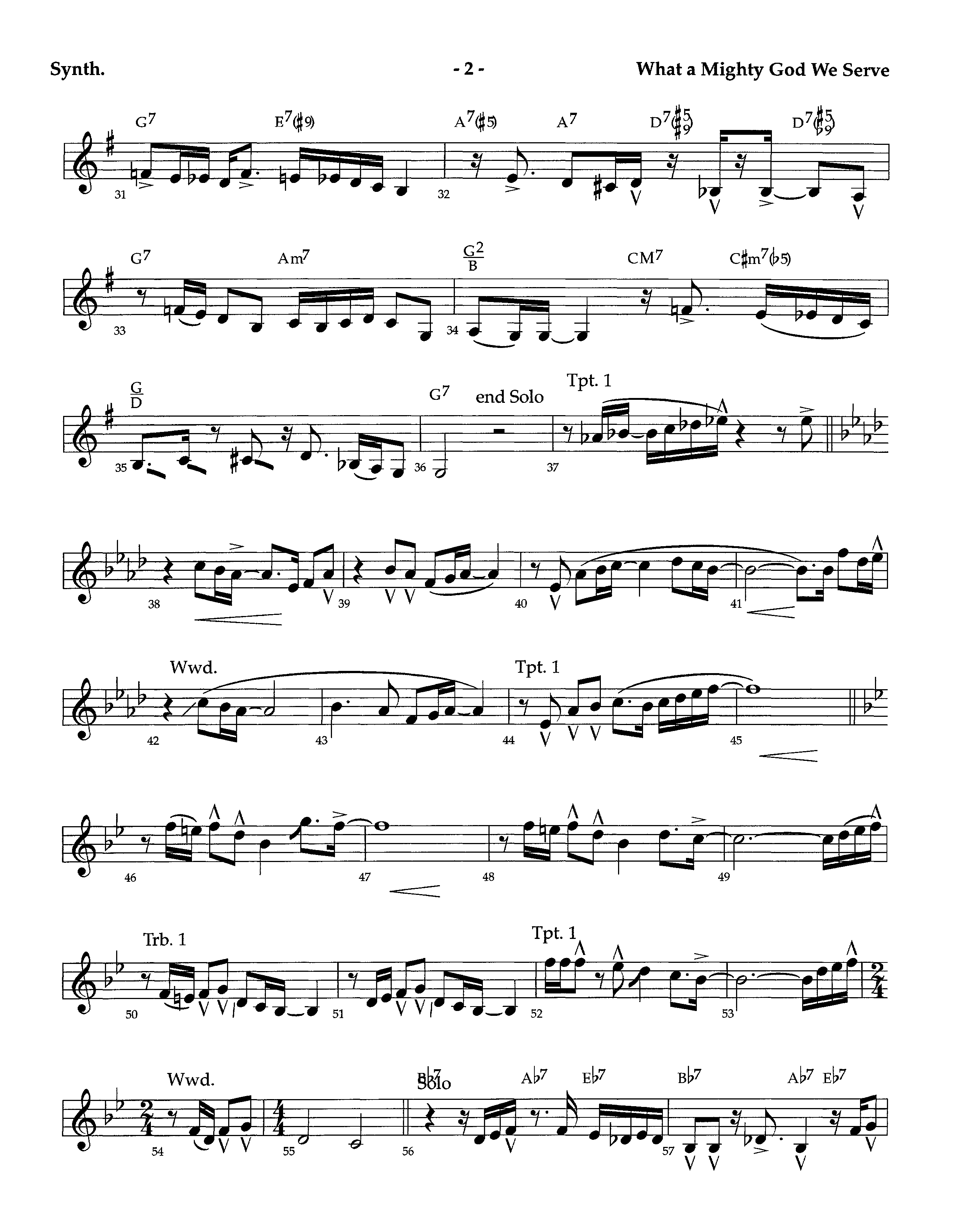 What A Mighty God We Serve (with I Am Resolved) (Instrumental) Synth (Lifeway Worship / Arr. Richard Kingsmore)