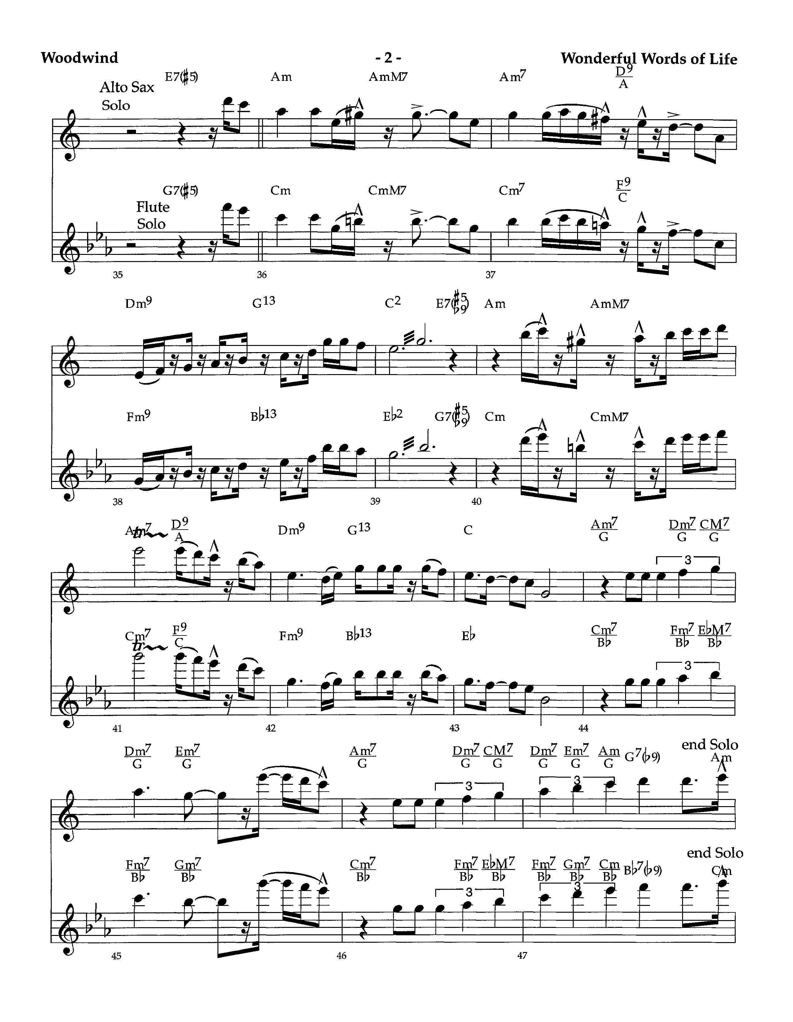 Wonderful Words Of Life (Instrumental) Winds (Lifeway Worship / Arr. Richard Kingsmore)