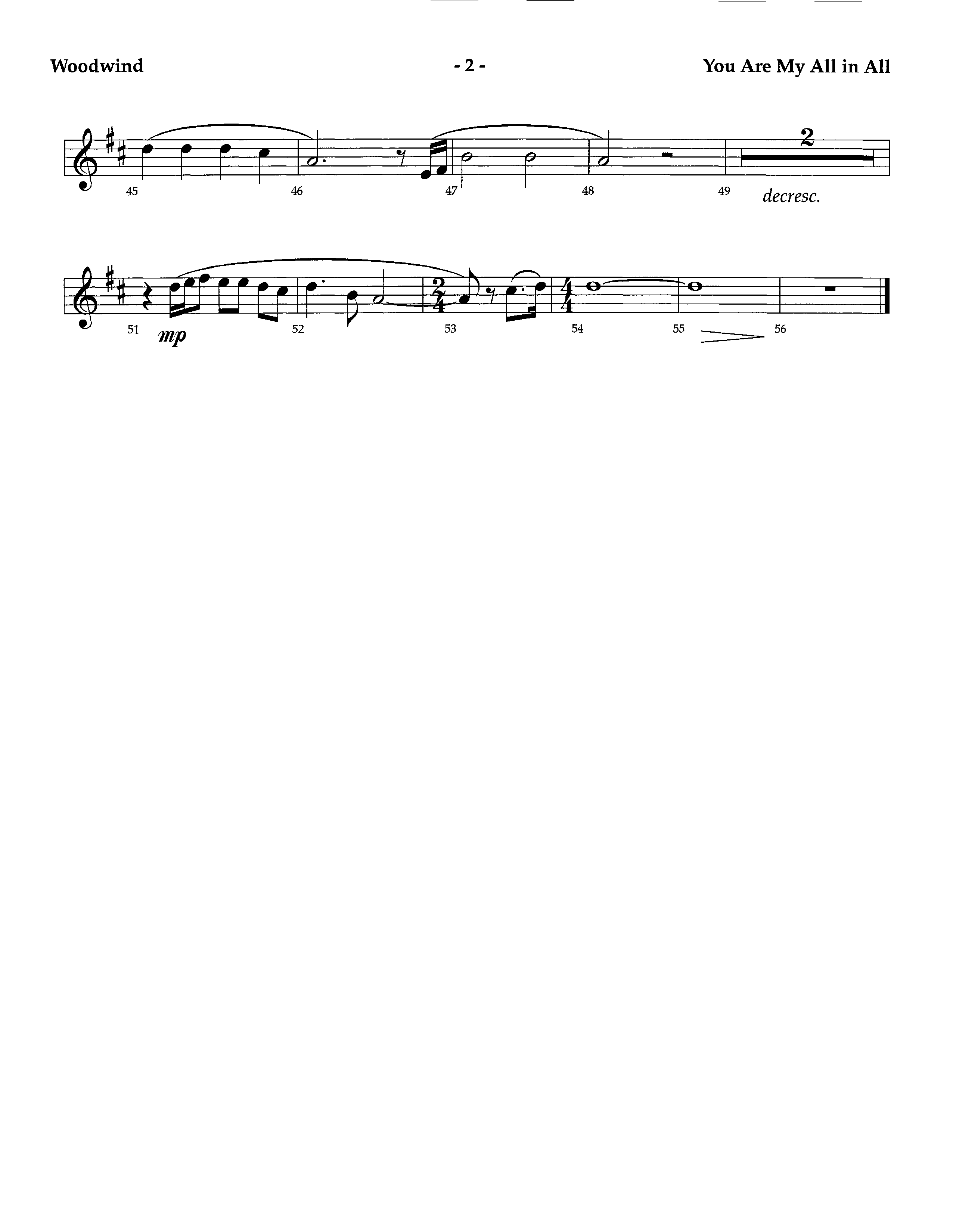 You Are My All In All (Instrumental) Winds (Lifeway Worship / Arr. Richard Kingsmore)