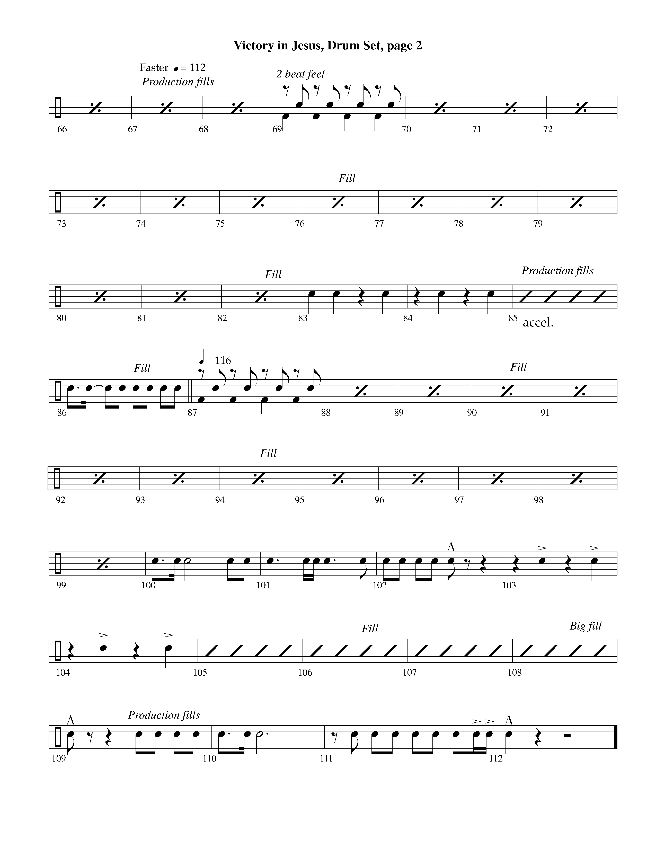 Victory in Jesus (with Solo Piano) (Instrumental) Drum Set (Lifeway Worship / Arr. Richard Kingsmore)