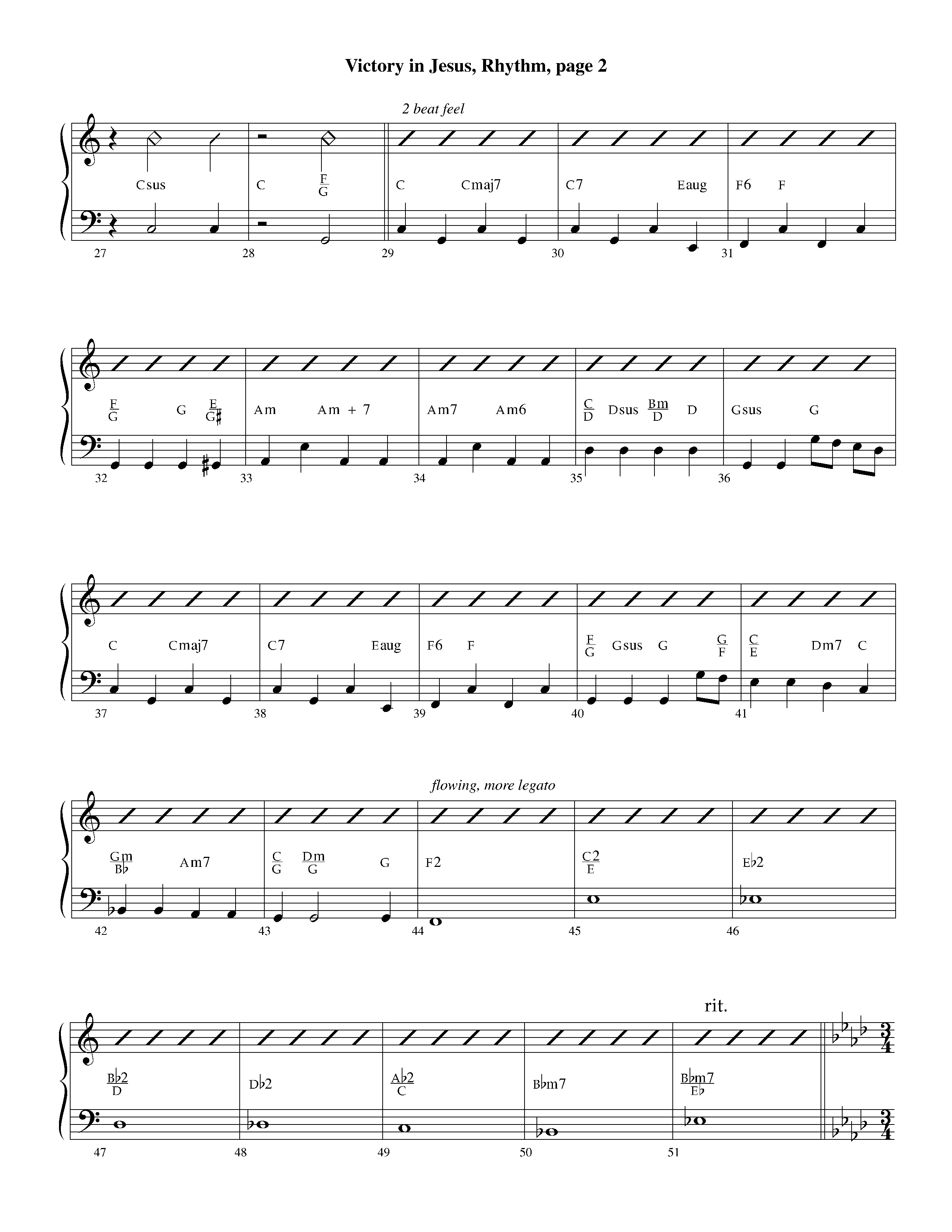 Victory in Jesus (with Solo Piano) (Instrumental) Piano/Rhythm (Lifeway Worship / Arr. Richard Kingsmore)