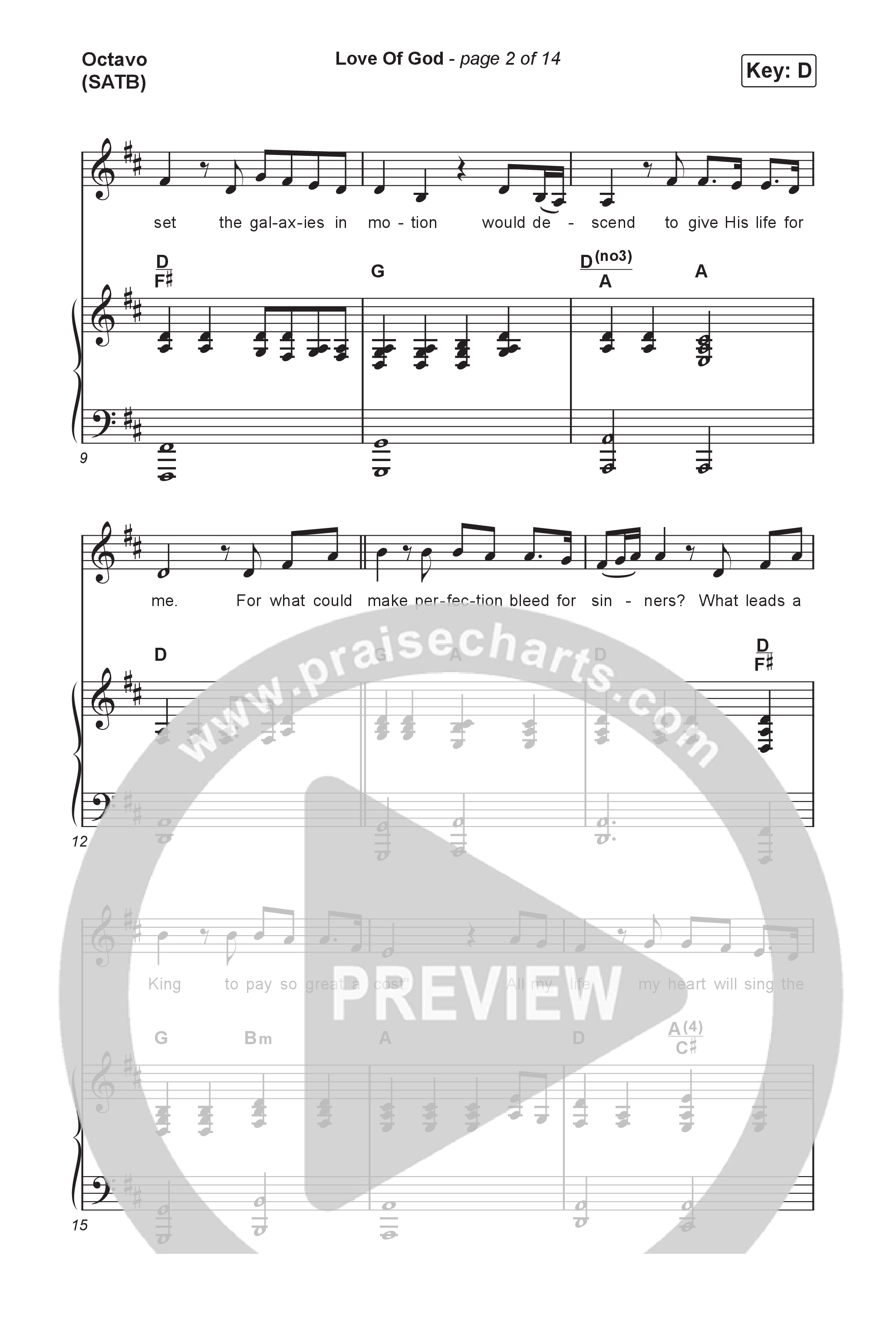 Love Of God (Sing It Now) Octavo (SATB & Pno) (Brandon Lake / Phil Wickham / Arr. Luke Gambill)