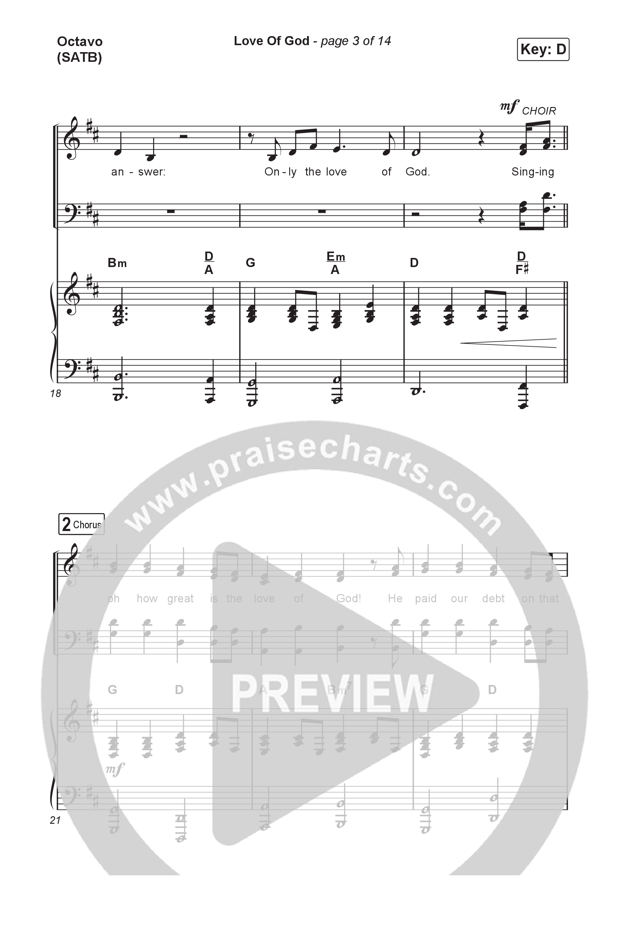 Love Of God (Sing It Now) Octavo (SATB & Pno) (Brandon Lake / Phil Wickham / Arr. Luke Gambill)