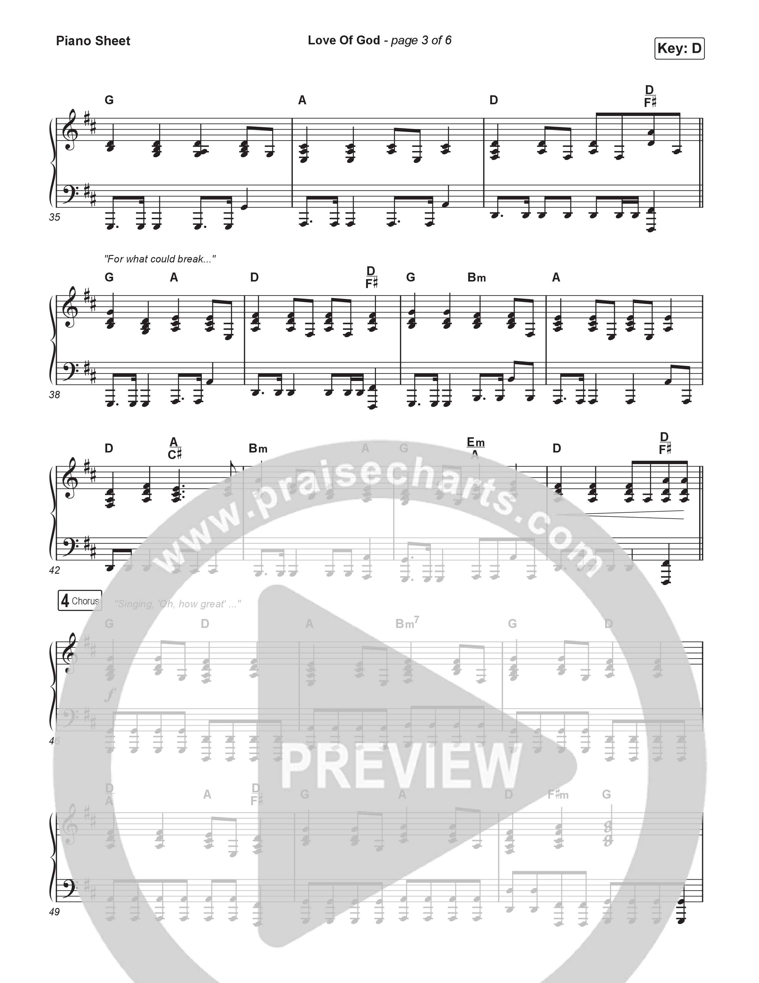 Love Of God (Sing It Now) Piano Sheet (Brandon Lake / Phil Wickham / Arr. Luke Gambill)