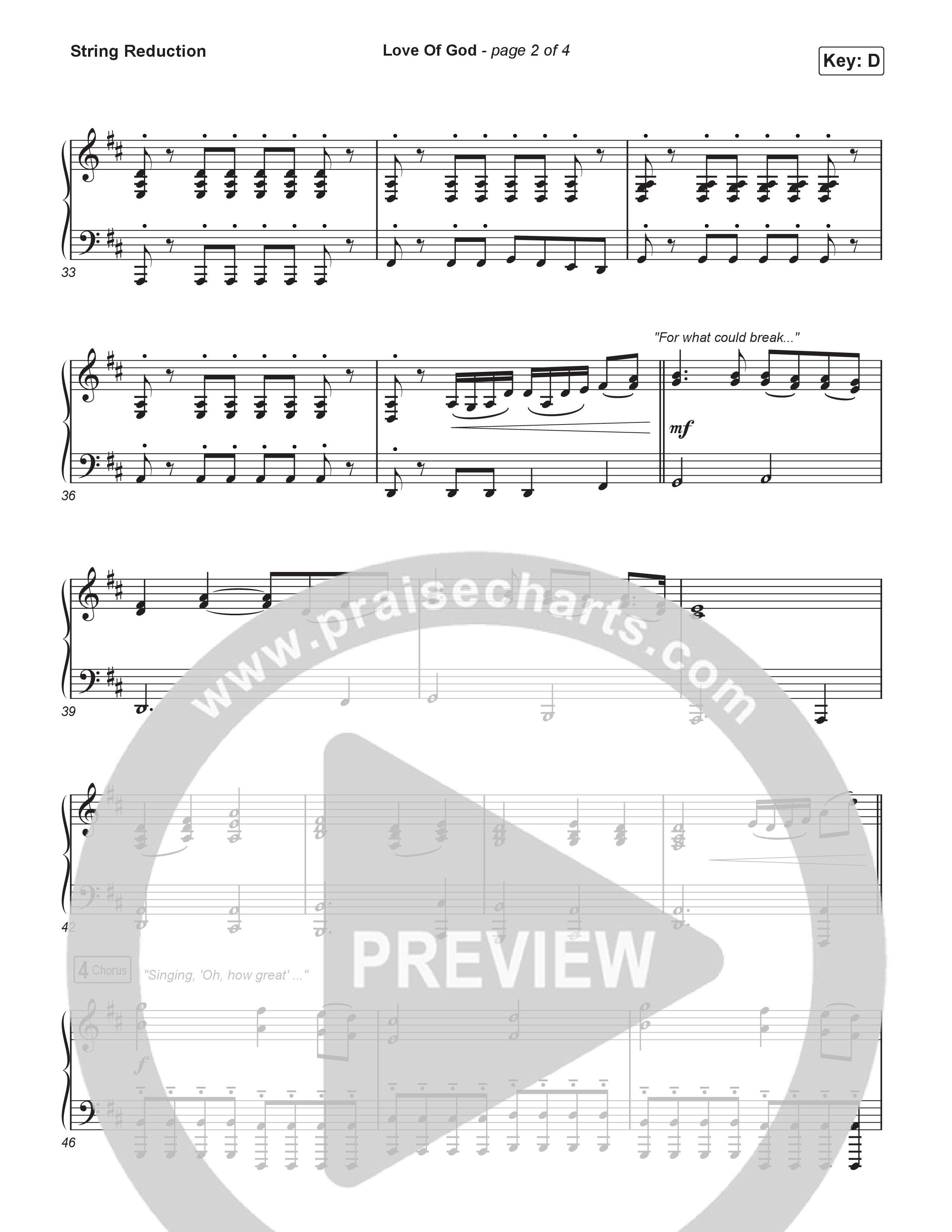 Love Of God (Sing It Now) String Reduction (Brandon Lake / Phil Wickham / Arr. Luke Gambill)