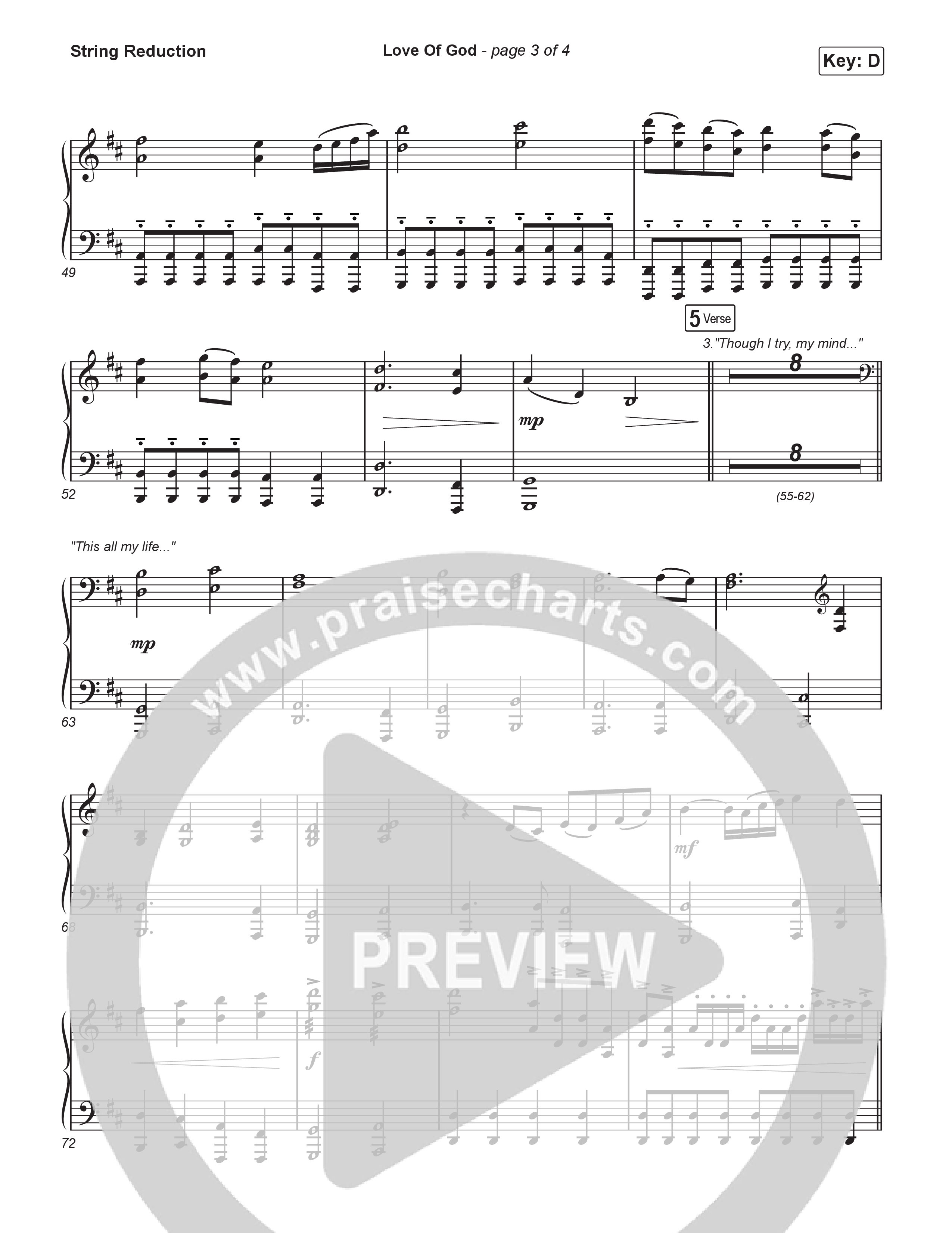 Love Of God (Sing It Now) String Reduction (Brandon Lake / Phil Wickham / Arr. Luke Gambill)