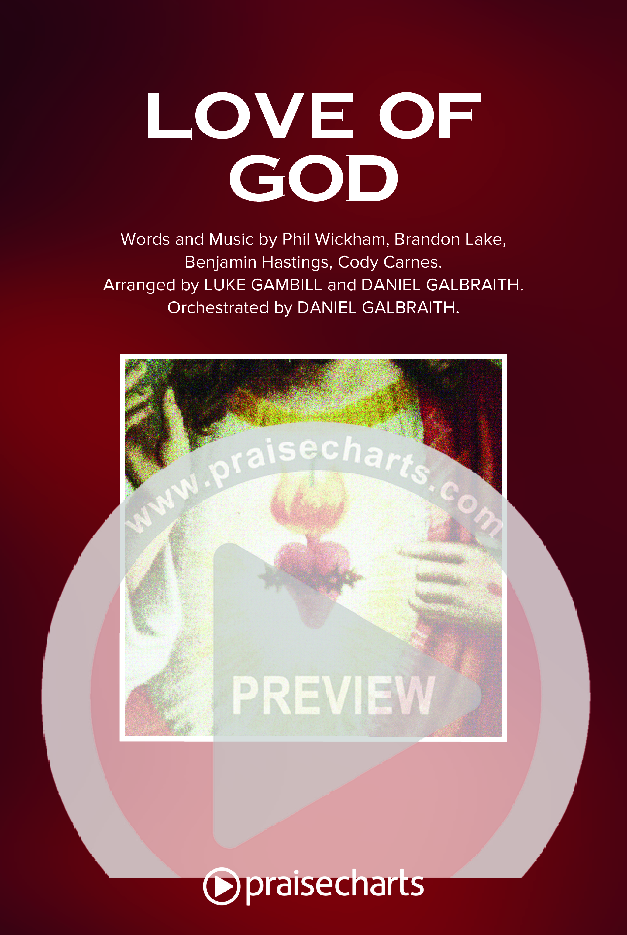 Love Of God (Worship Choir/SAB) Octavo Cover Sheet (Brandon Lake / Phil Wickham / Arr. Luke Gambill)