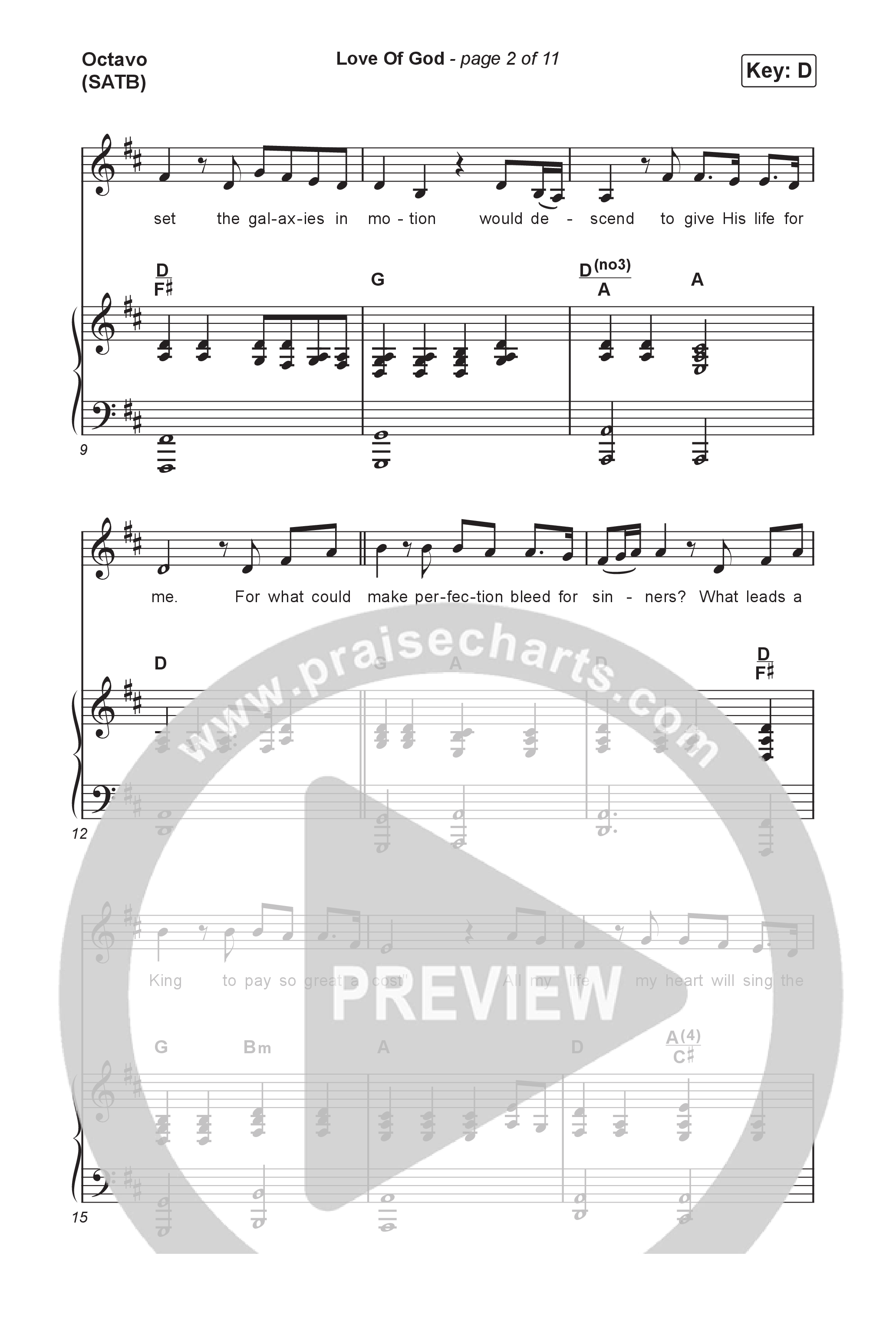 Love Of God (Unison/2-Part) Octavo (Uni/2-Part & Pno) (Brandon Lake / Phil Wickham / Arr. Luke Gambill)