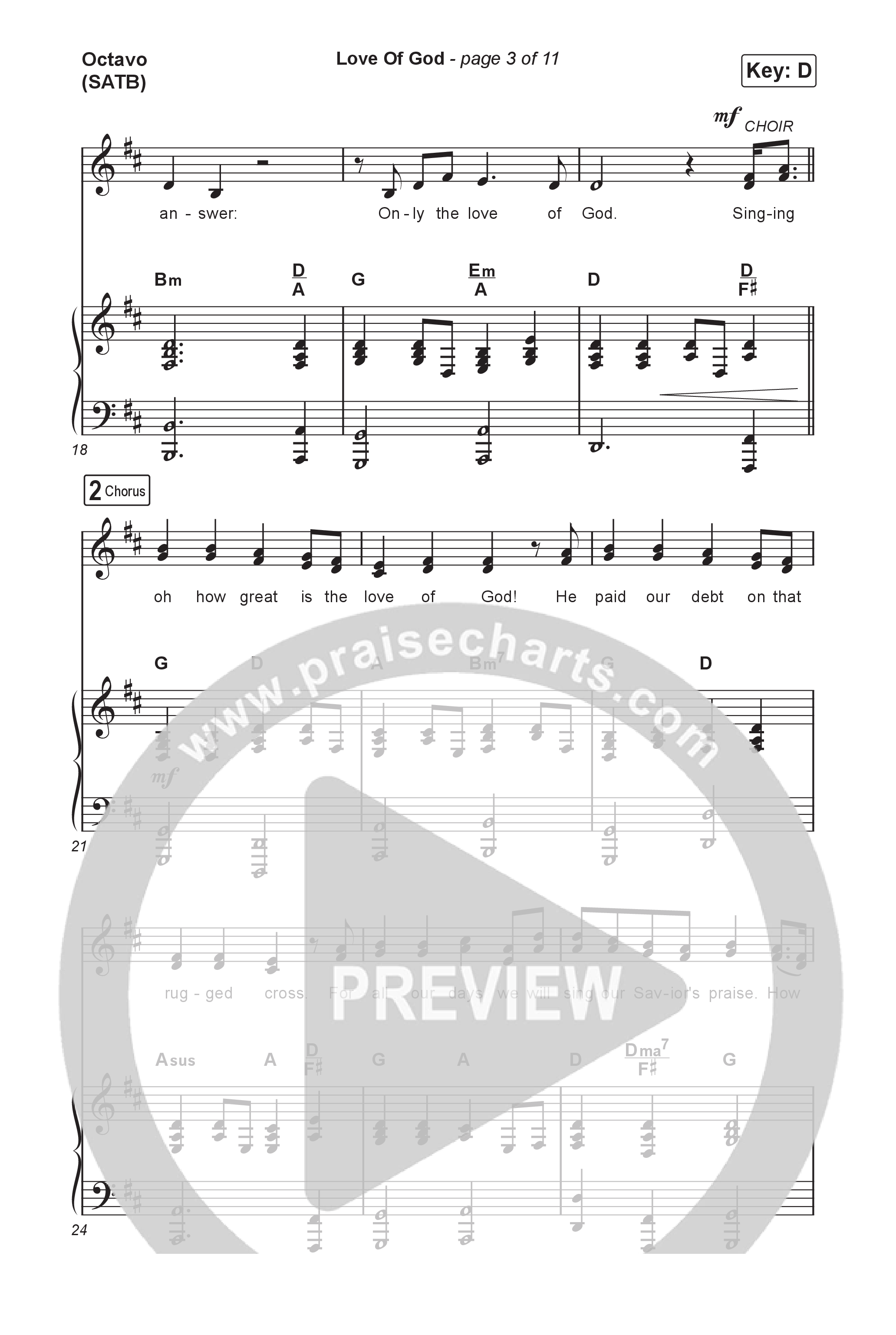 Love Of God (Unison/2-Part) Octavo (Uni/2-Part & Pno) (Brandon Lake / Phil Wickham / Arr. Luke Gambill)