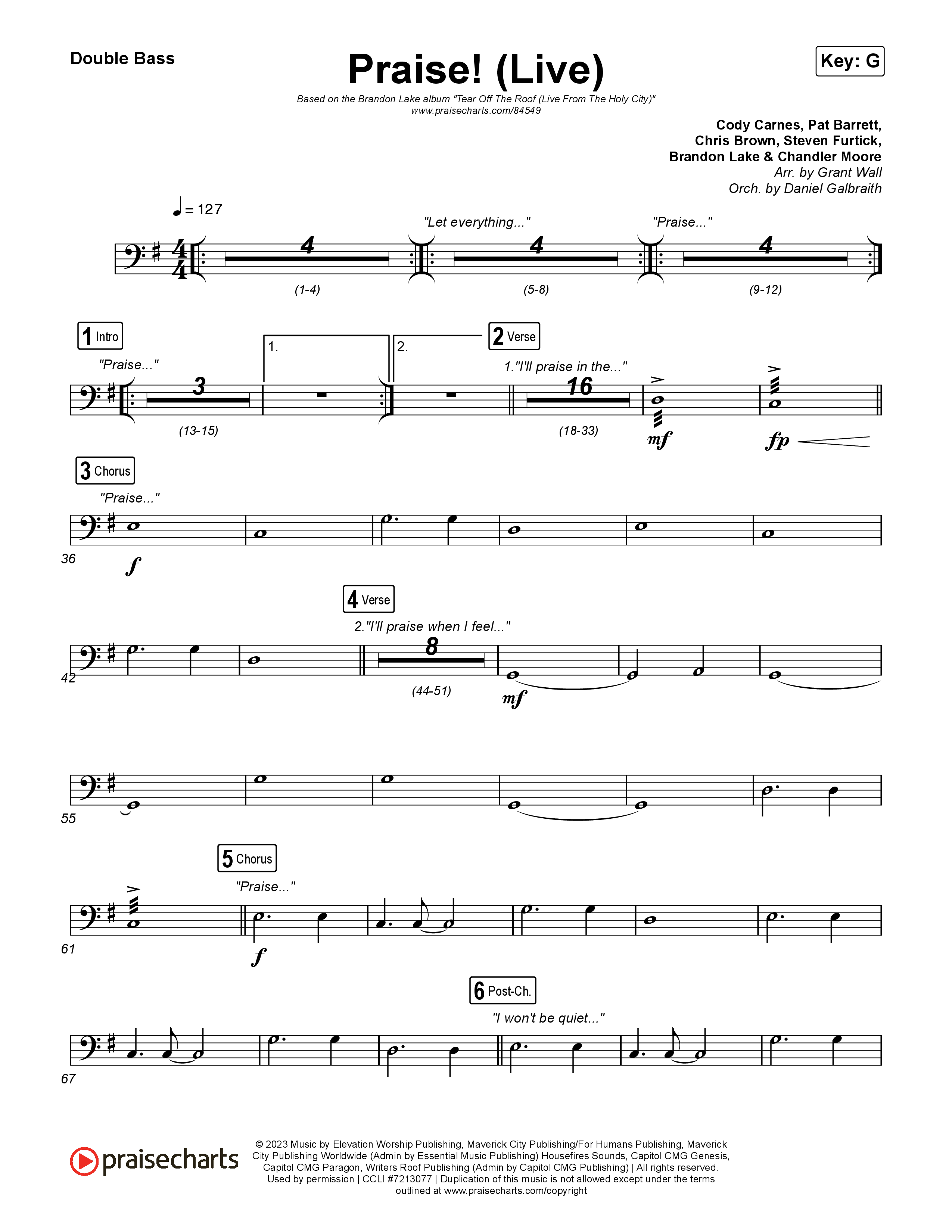 Praise (Live) String Bass (Brandon Lake)